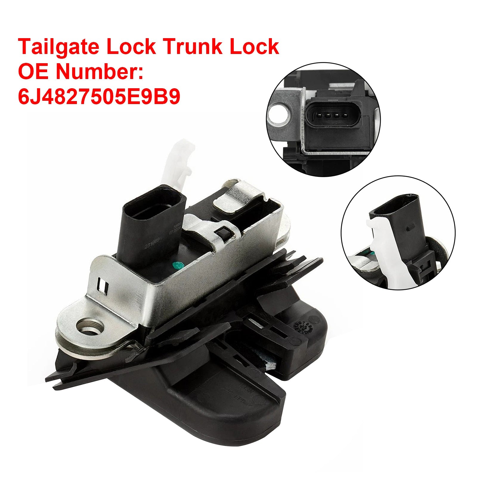 Seat Ibiza IV 6J5 6P1 1.2 TSi Tailgate Lock Trunk Lock 6J4827505E9B9 6J4827505A