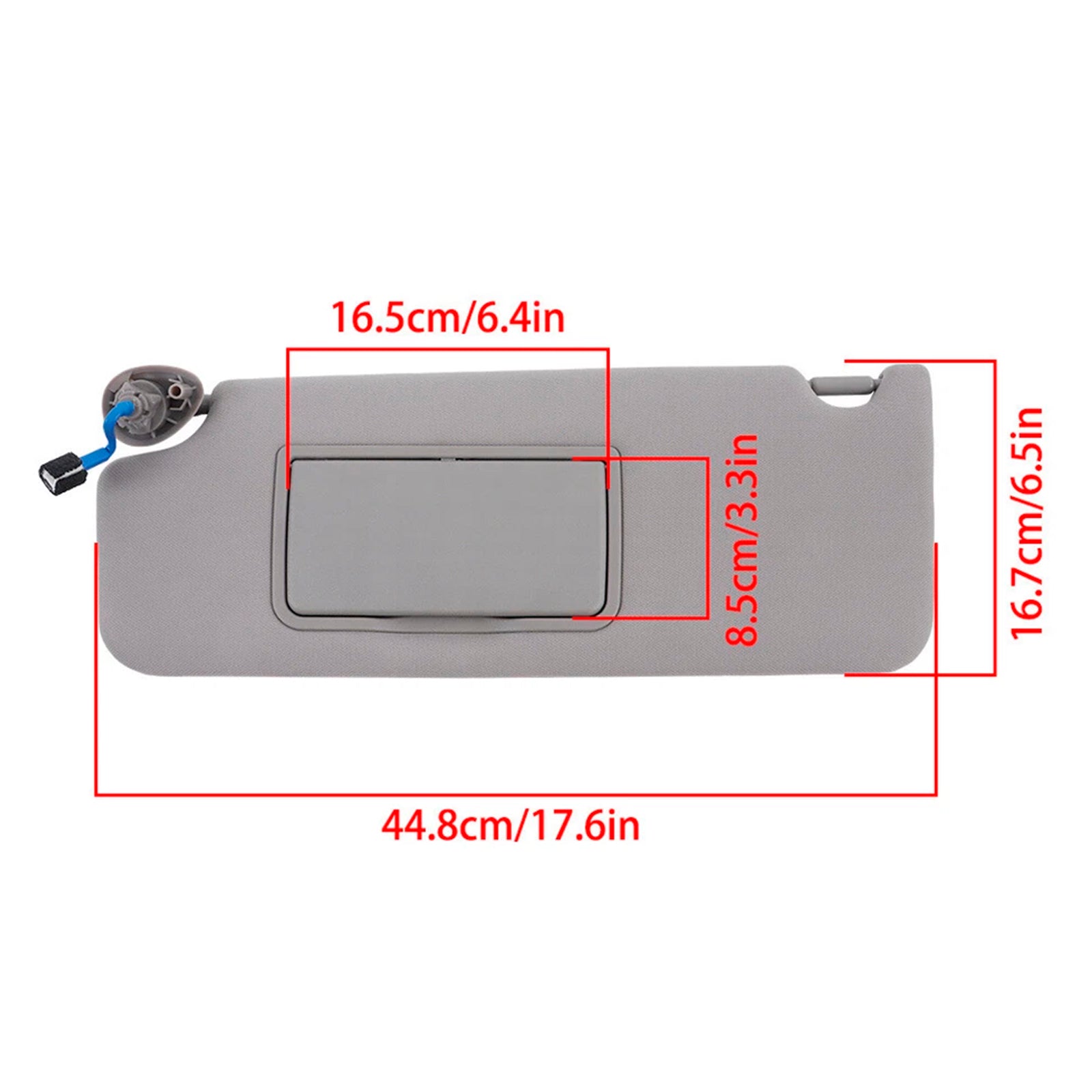 Gray Left Side Sun Visor 83280-TG7-A12ZB For Honda Pilot 2016-2022