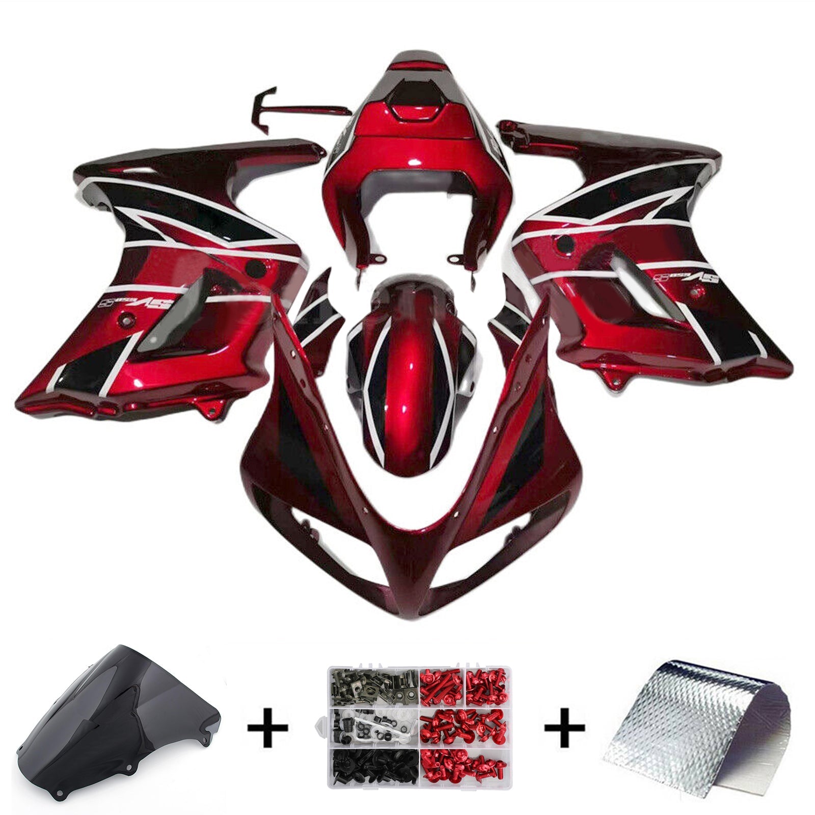 Amotopart Suzuki SV650 2003-2013 Fairing Kit Bodywork Plastic ABS