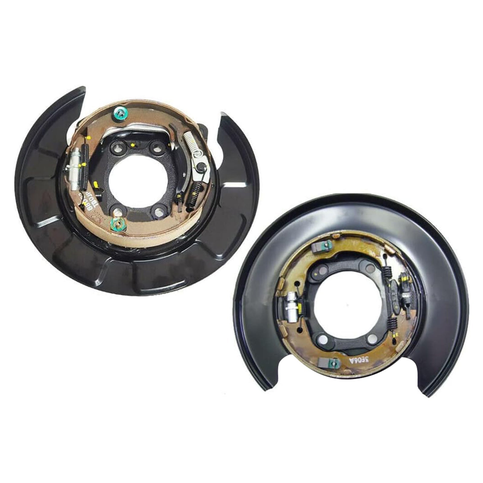 2010-2012 Hyundai Santa Fe Left+Right Rear Parking Brake Plate 582502P100+582702P100