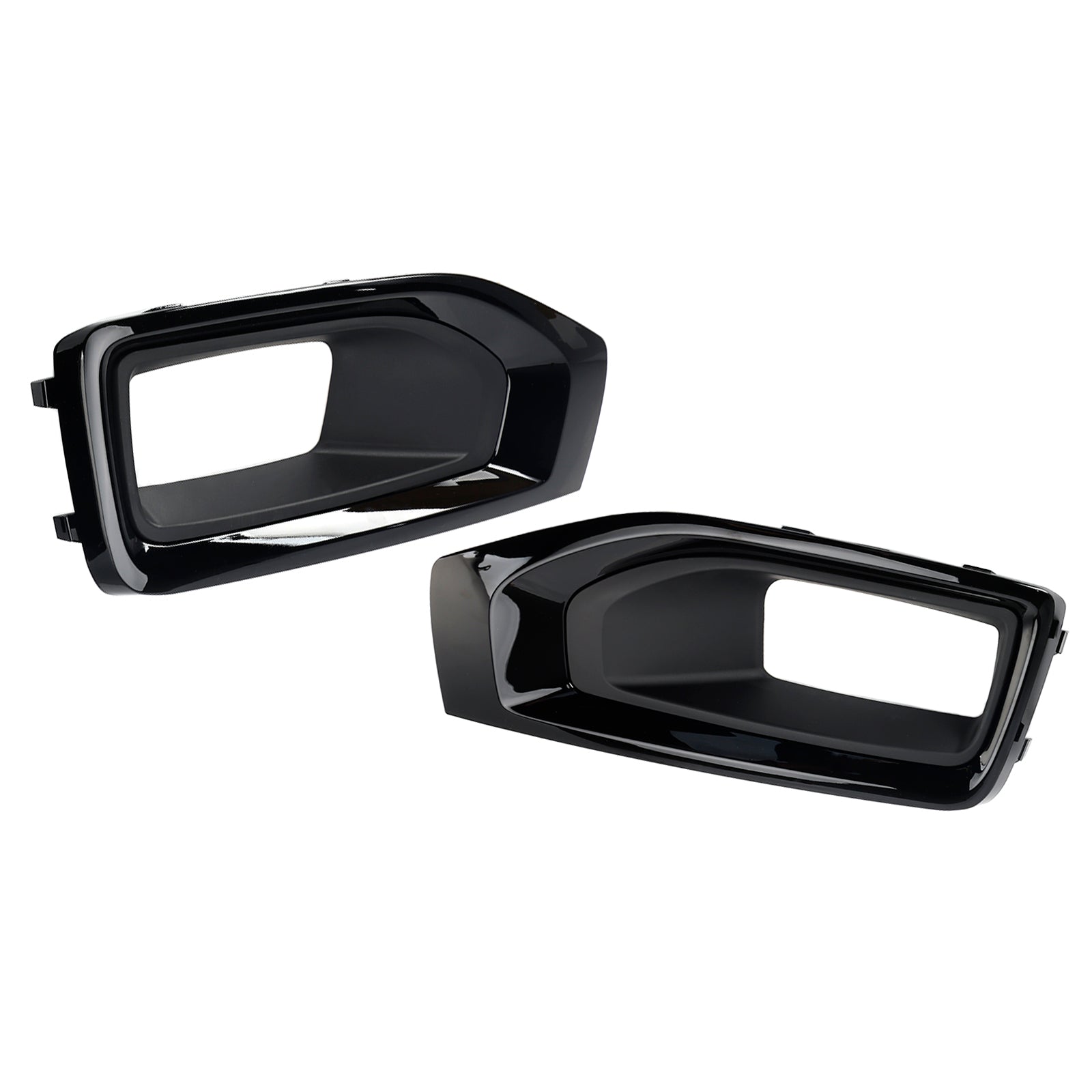 2015-2018 Yukon XL (submodel: Denali, SLE, SLT) Fog Light Lamp Cover Gloss Black Trim Pair 22936426