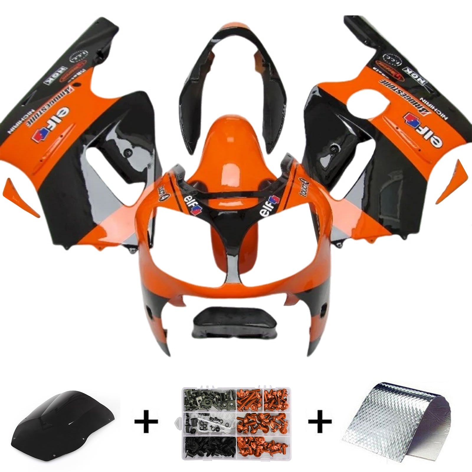 Kawasaki ZX12R 2000-2001 Fairing Kit Bodywork Plastic ABS
