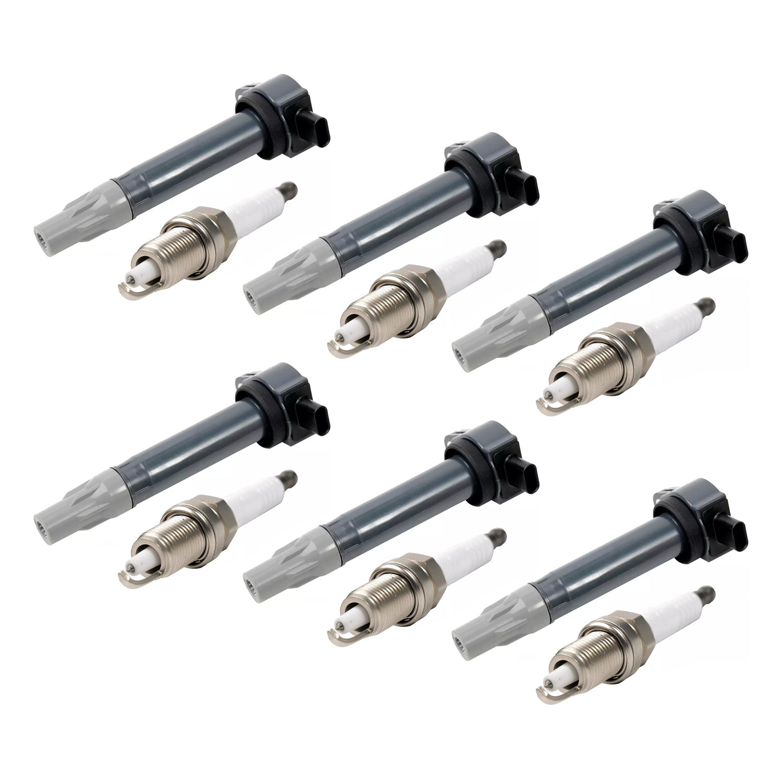 2007-2011 Dodge Nitro V6 4.0L 6pcs Ignition Coil & Spark Plugs UF502 4606869 4606869AA