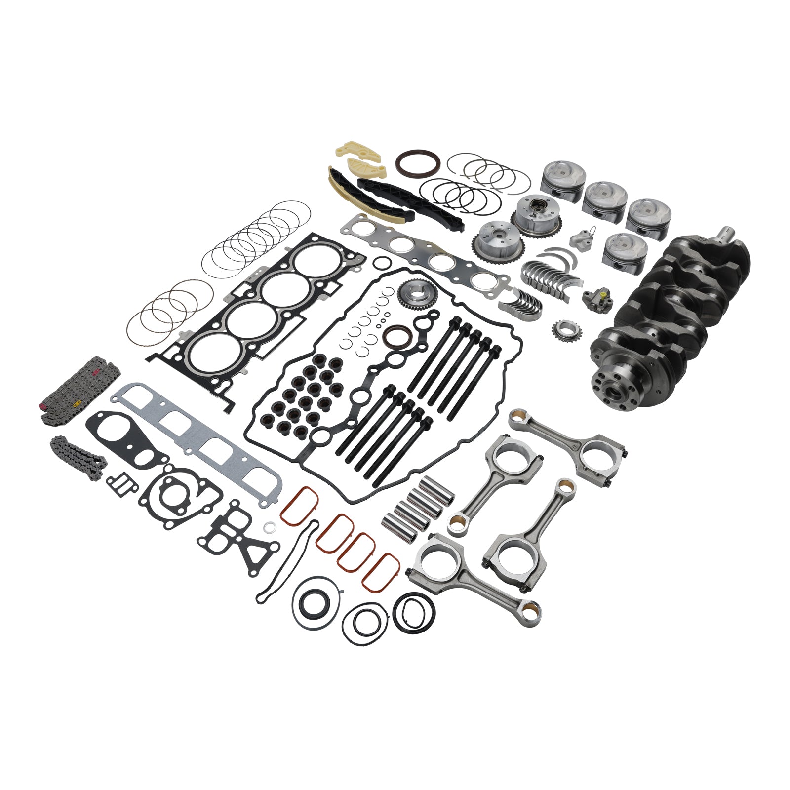 G4KJ Engine Overhaul Rebuild Kit w/Crankshaft & Rods & Timing Kit For Kia 2.4L