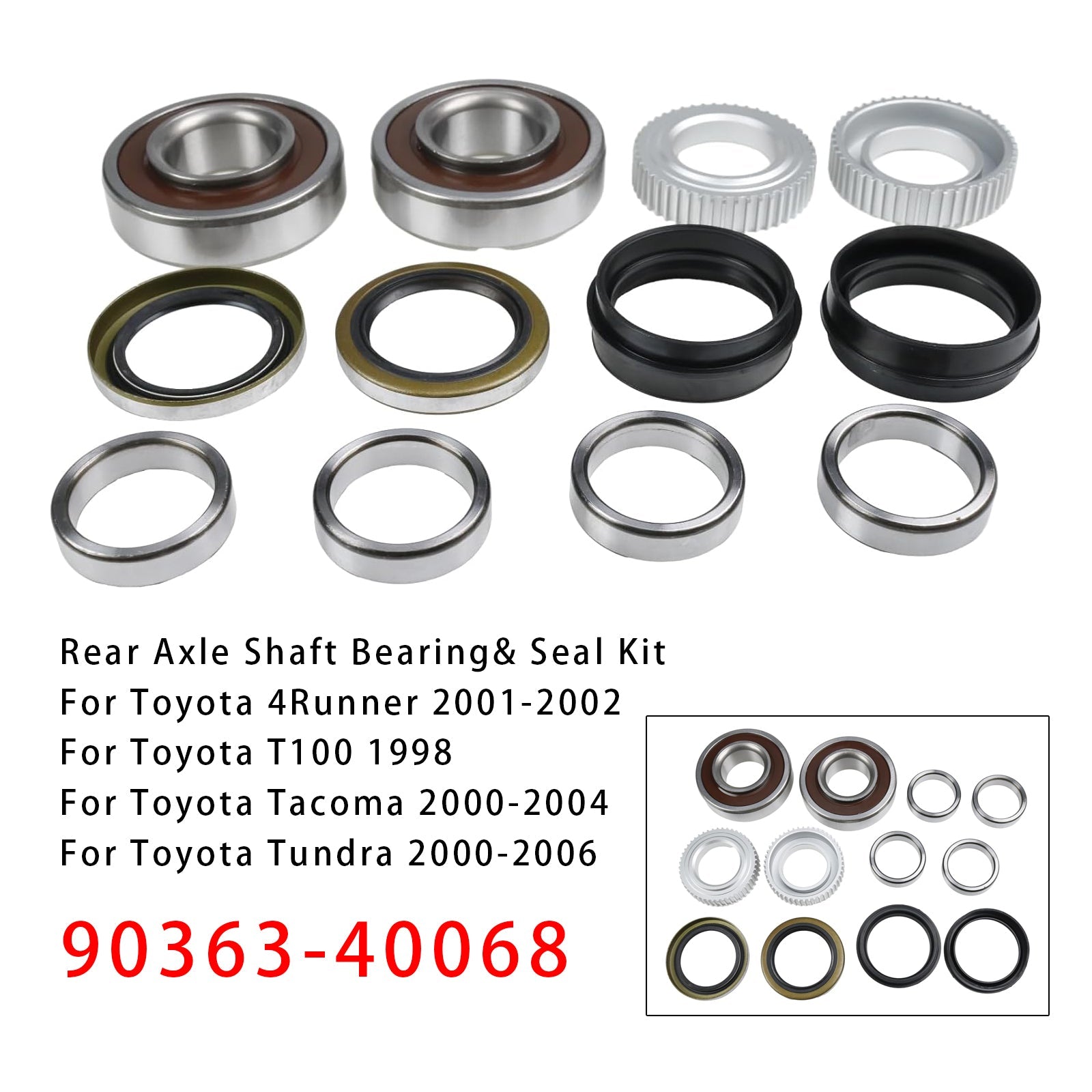2001-2002 Toyota 4Runner Transmission Clutch Plate Friction Kit 24PCS 725 90363-40068