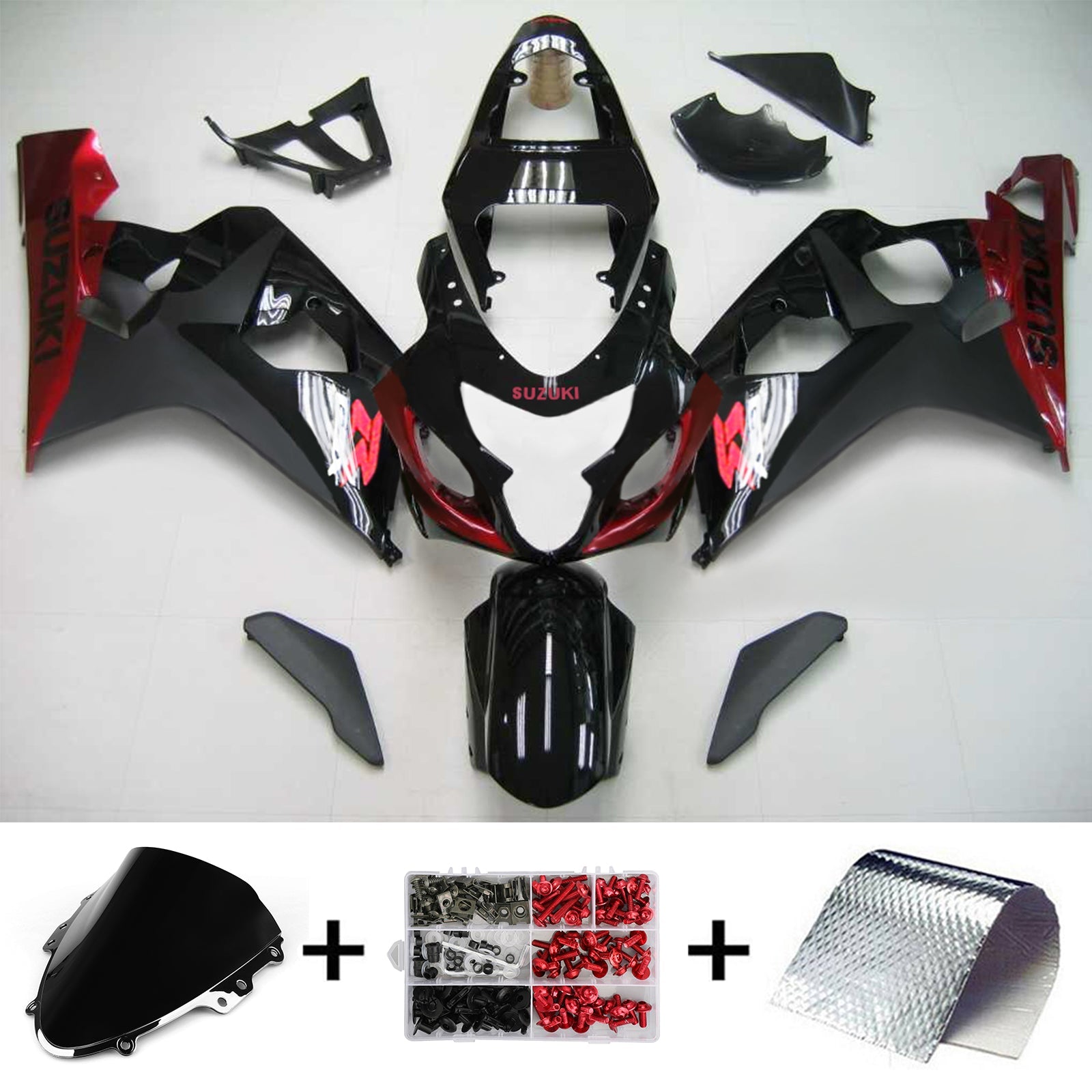 Suzuki GSXR 600/750 2004-2005 K4 Fairing Kit Bodywork Plastic ABS