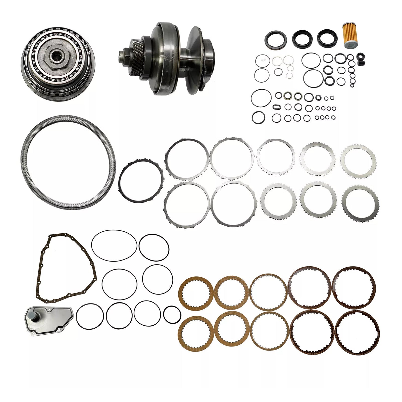 2012-2015 Nissan VERSA L4 1.6L 1.8L Transmission Master Rebuild Kit & Pulley W/ Belt JF015E RE0F11A 29T