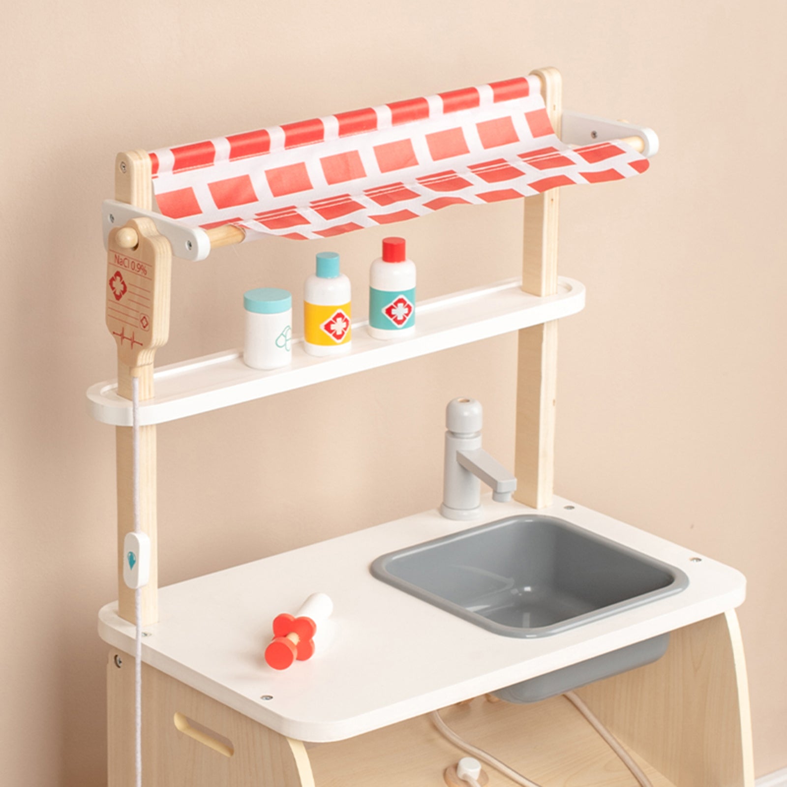 Kid Pretend Medical Clinic Stand Simulation Toy Set With 22 Accessories Ages 3+