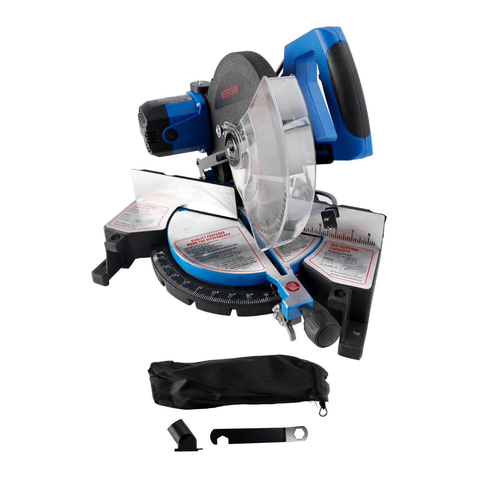 High precision10-Inch Single-Bevel Sliding Compound 0-45 Bevel Miter Saw