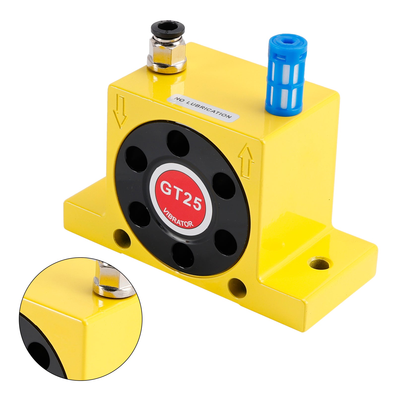 Pneumatic Turbine Vibrators GT25 1/4" Silent Golden Industrial Vibrator