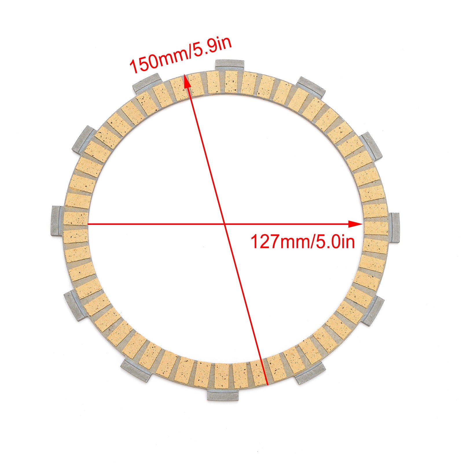 Clutch Friction Plate Kit fit for Suzuki DL1000 V-Strom 1000 SV1000S 2003-2007