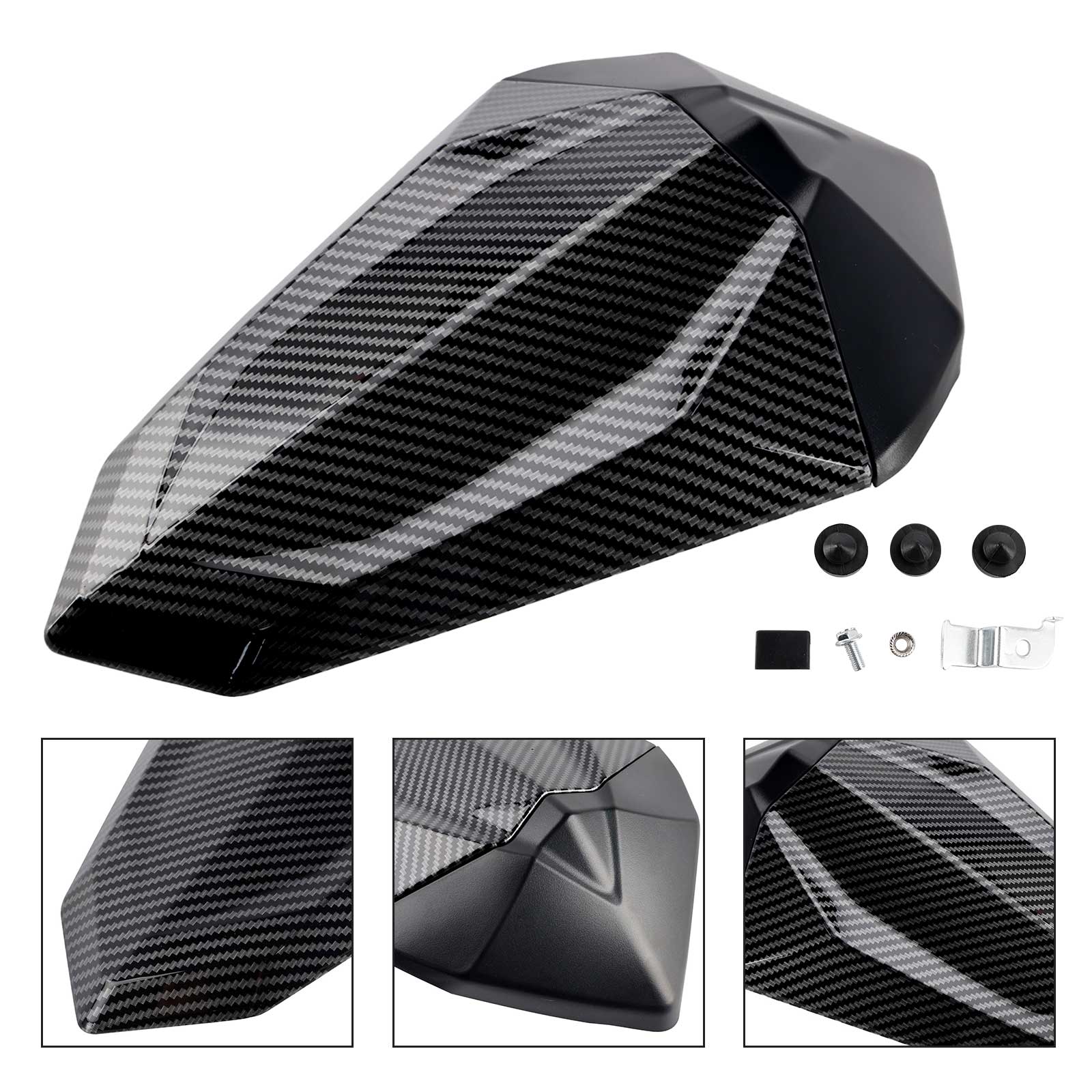 Tail Rear Seat Fairing Cowl for Kawasaki Ninja 500 EX500R Z500 24-25 Carbon