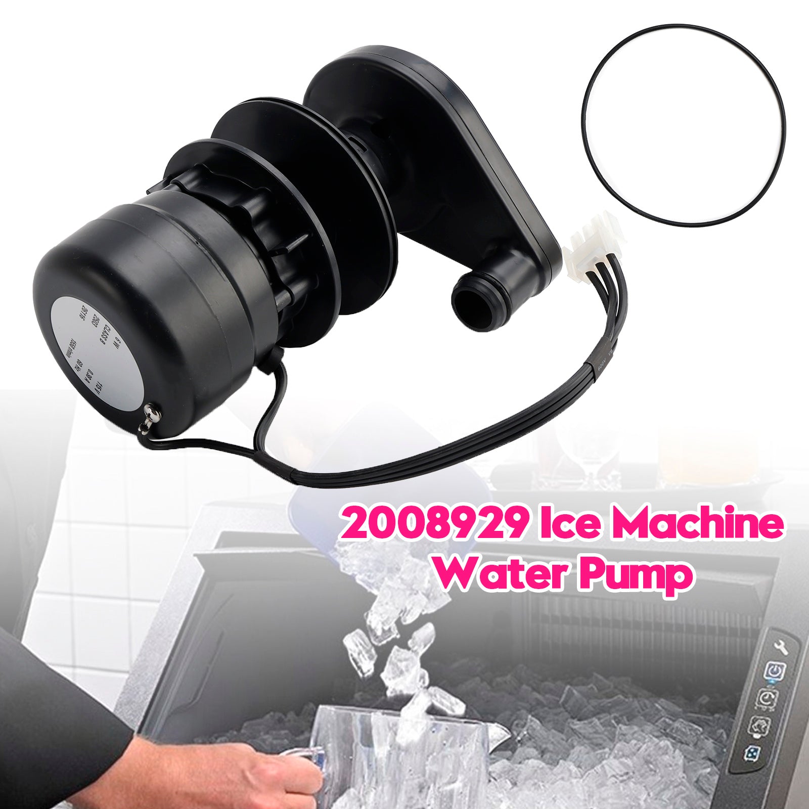 2008929 Ice Machine Pump Replacement Compatible for Manitowoc 2007679 115V