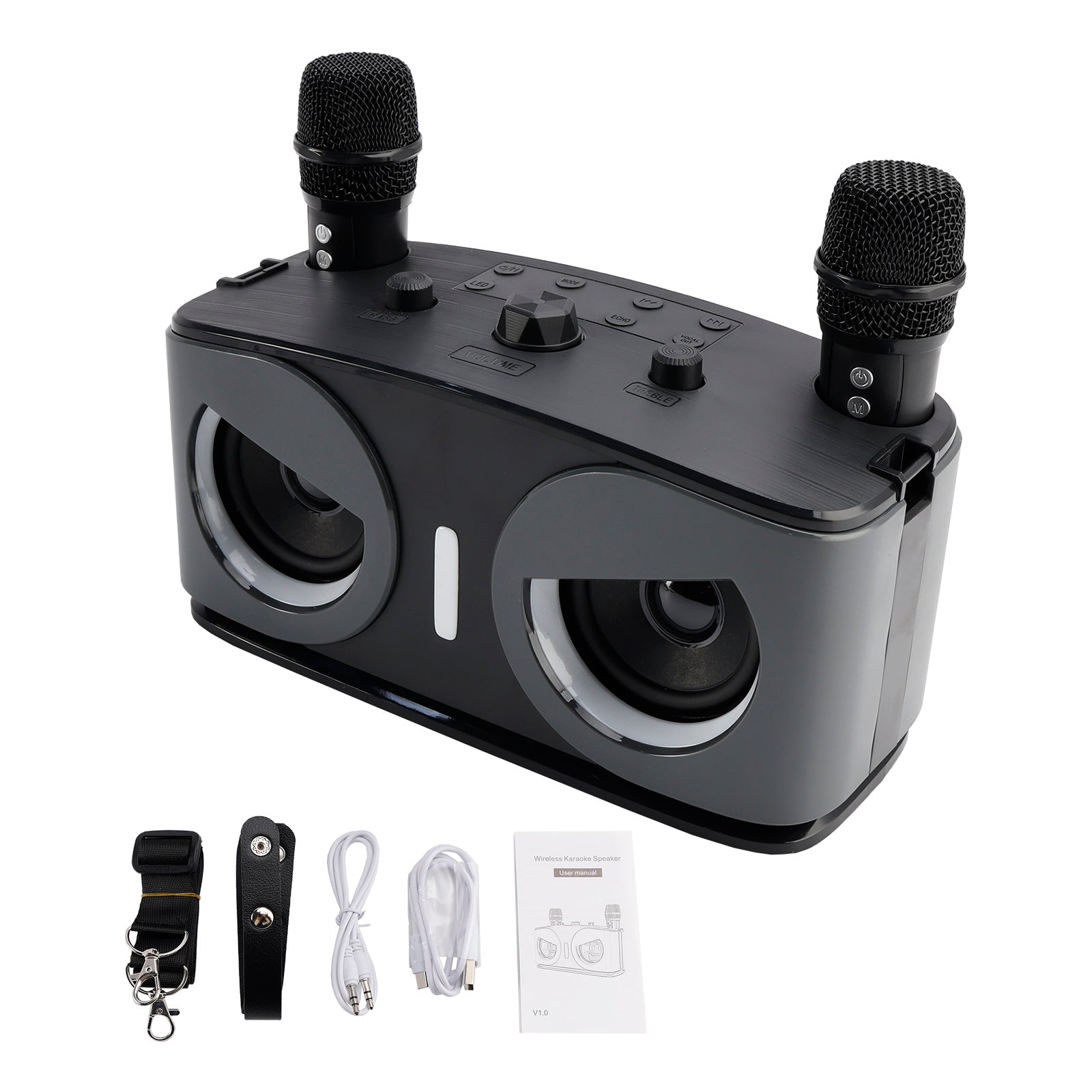 Wireless Bluetooth Speaker 20W High Power Home Theater Karaoke All-in-One Audio