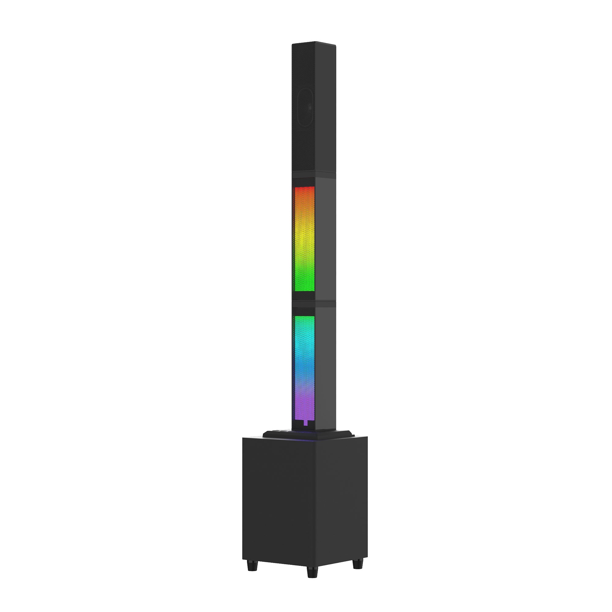 Bluetooth Speaker 2.1 Subwoofer RGB Detachable TWS Wireless Karaoke Home Theater