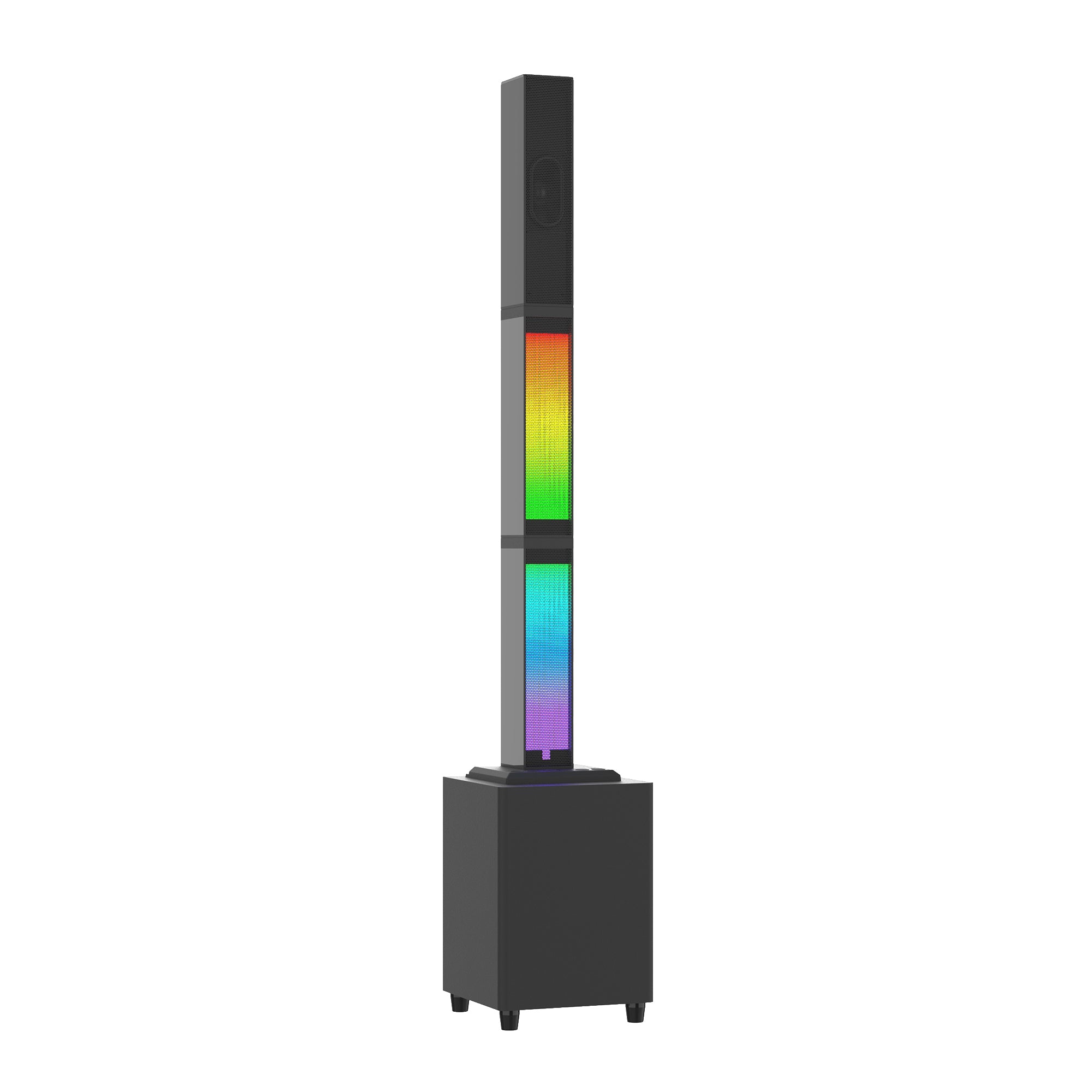 Bluetooth Speaker 2.1 Subwoofer RGB Detachable TWS Wireless Karaoke Home Theater