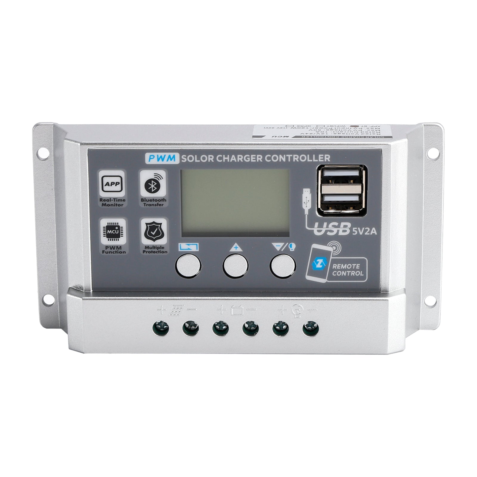 10A-60A PWM Solar Controller Mobile APP Intelligent Control Solar Controller
