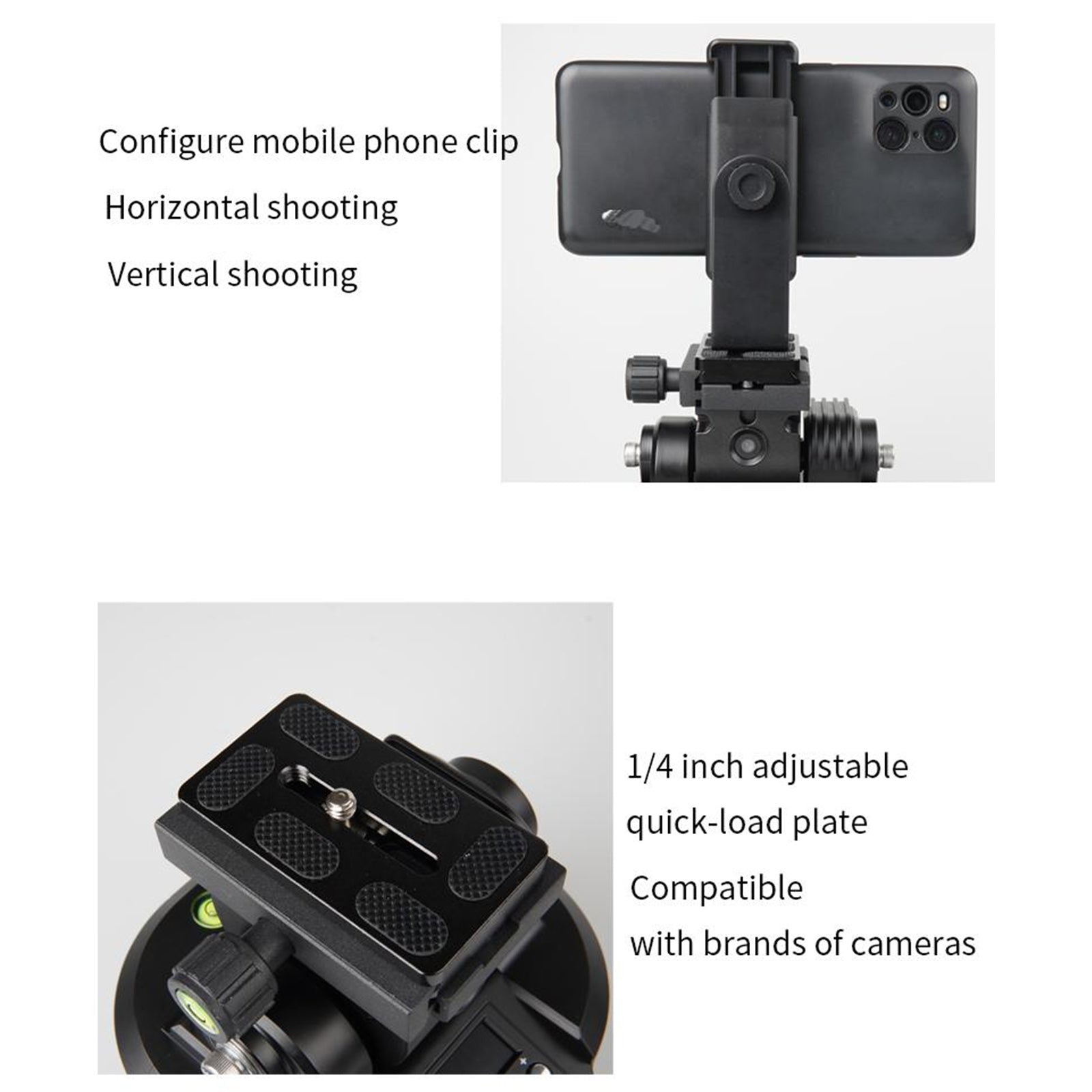 YT-1500 카메라 전기 클라우드 플랫폼 모바일 라이브 회전 파노라마 스태빌라이저