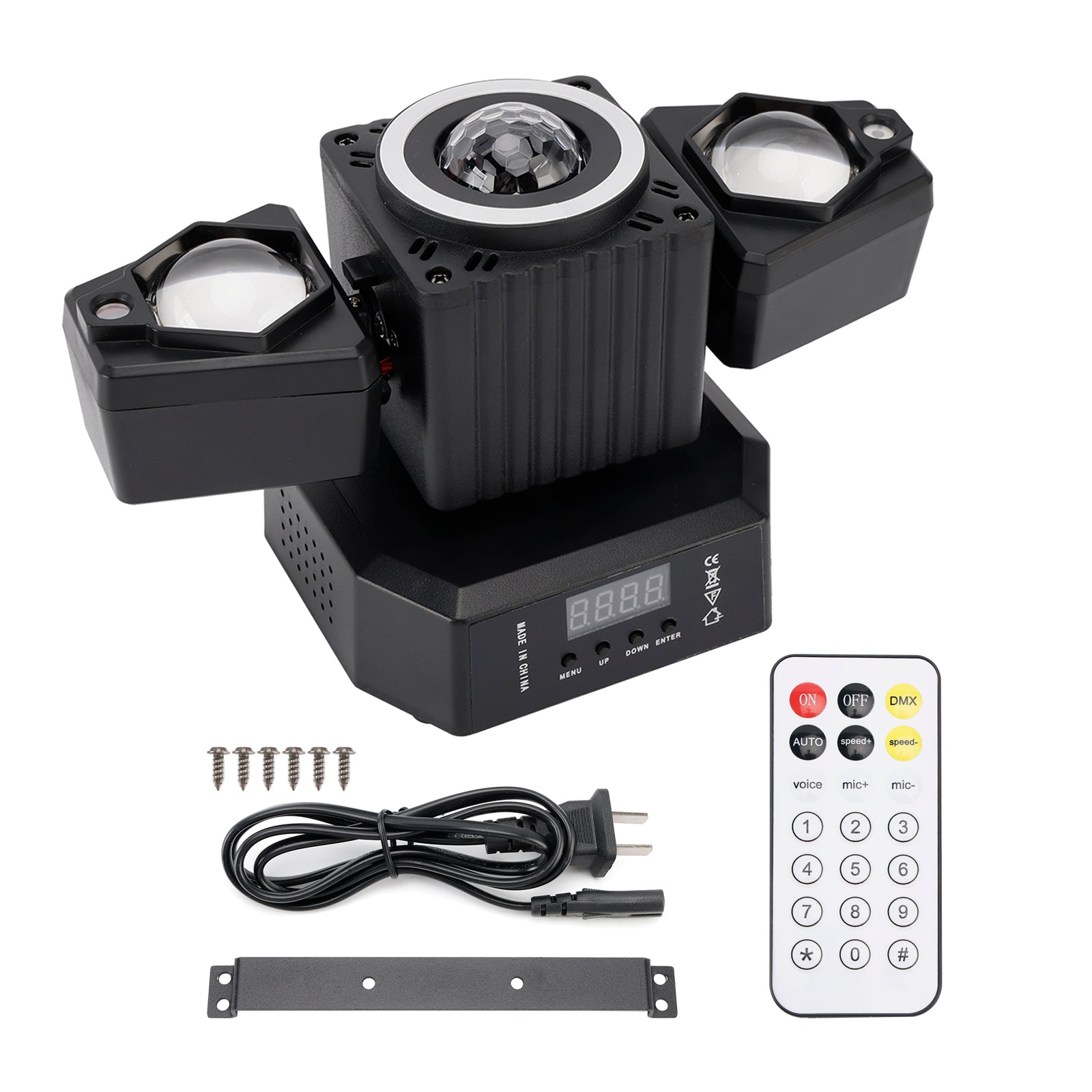 Moving Head Light Rotating Disco Ball Laser Beam Strobe Remote DMX Stage Light