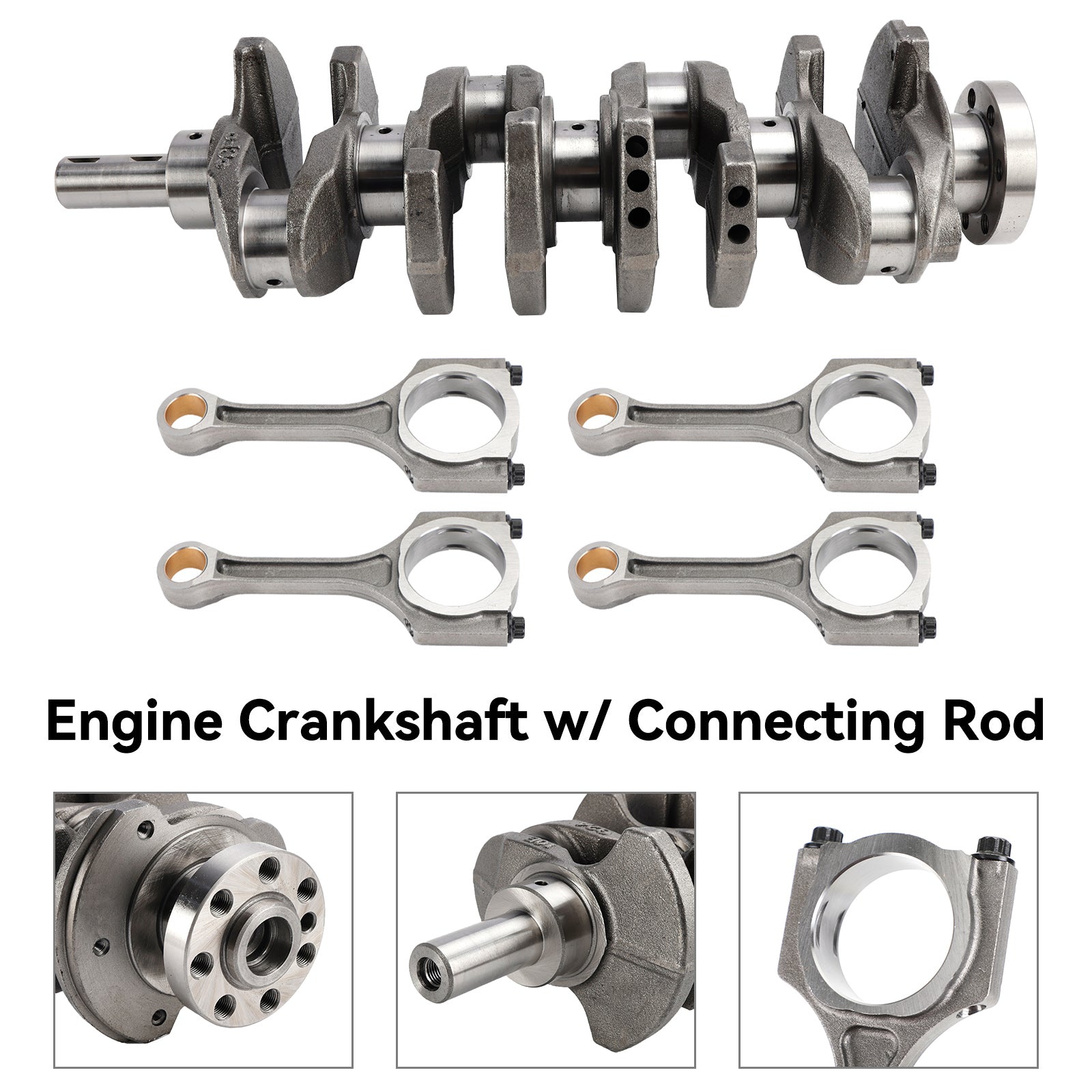 Engine Crankshaft w/ Connecting Rod For 10-18 kia Hyundai Sonata Kia Forte 2.4L