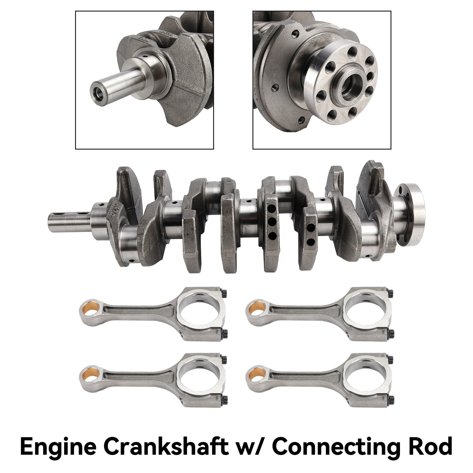 Engine Crankshaft w/ Connecting Rod For 10-18 kia Hyundai Sonata Kia Forte 2.4L