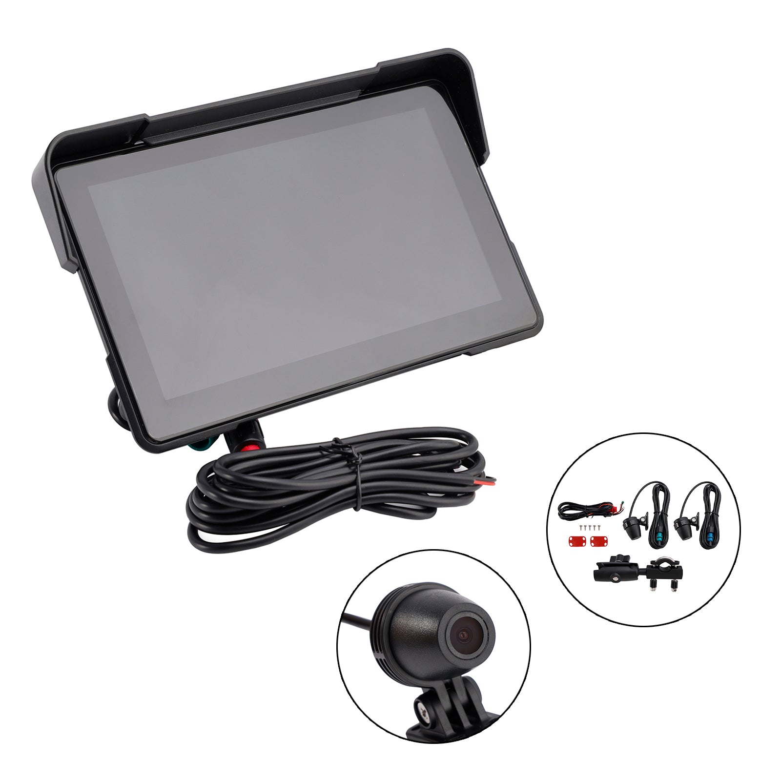 Motorcycles Car Play 7 Inch Universal 1080P Record For Scooter Motorcycle