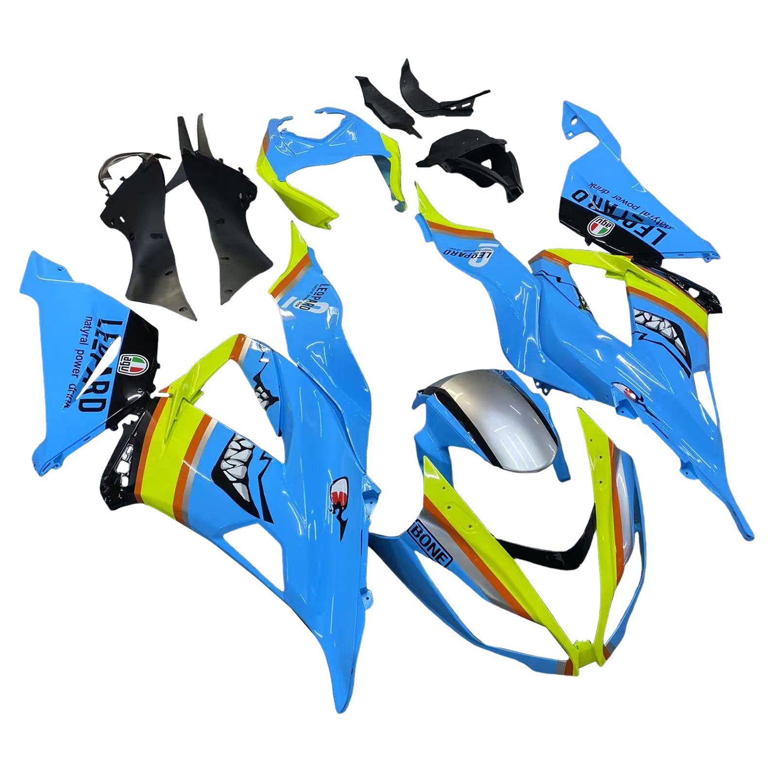 Kawasaki ZX6R 636 2013-2018 Fairing Kit Bodywork Plastic ABS