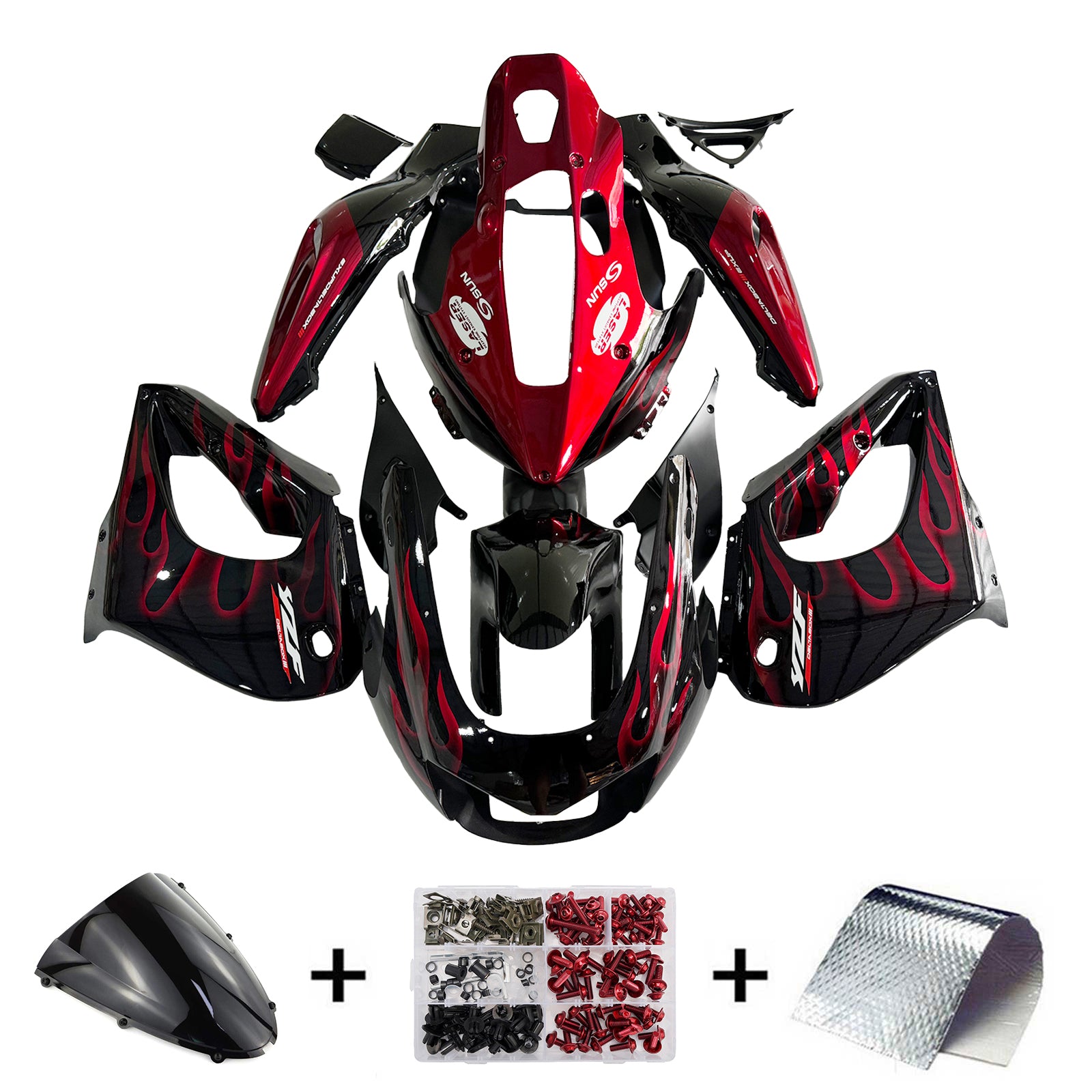 Injection Fairing Kit Bodywork ABS For Yamaha YZF1000R Thunderace 1997-2007