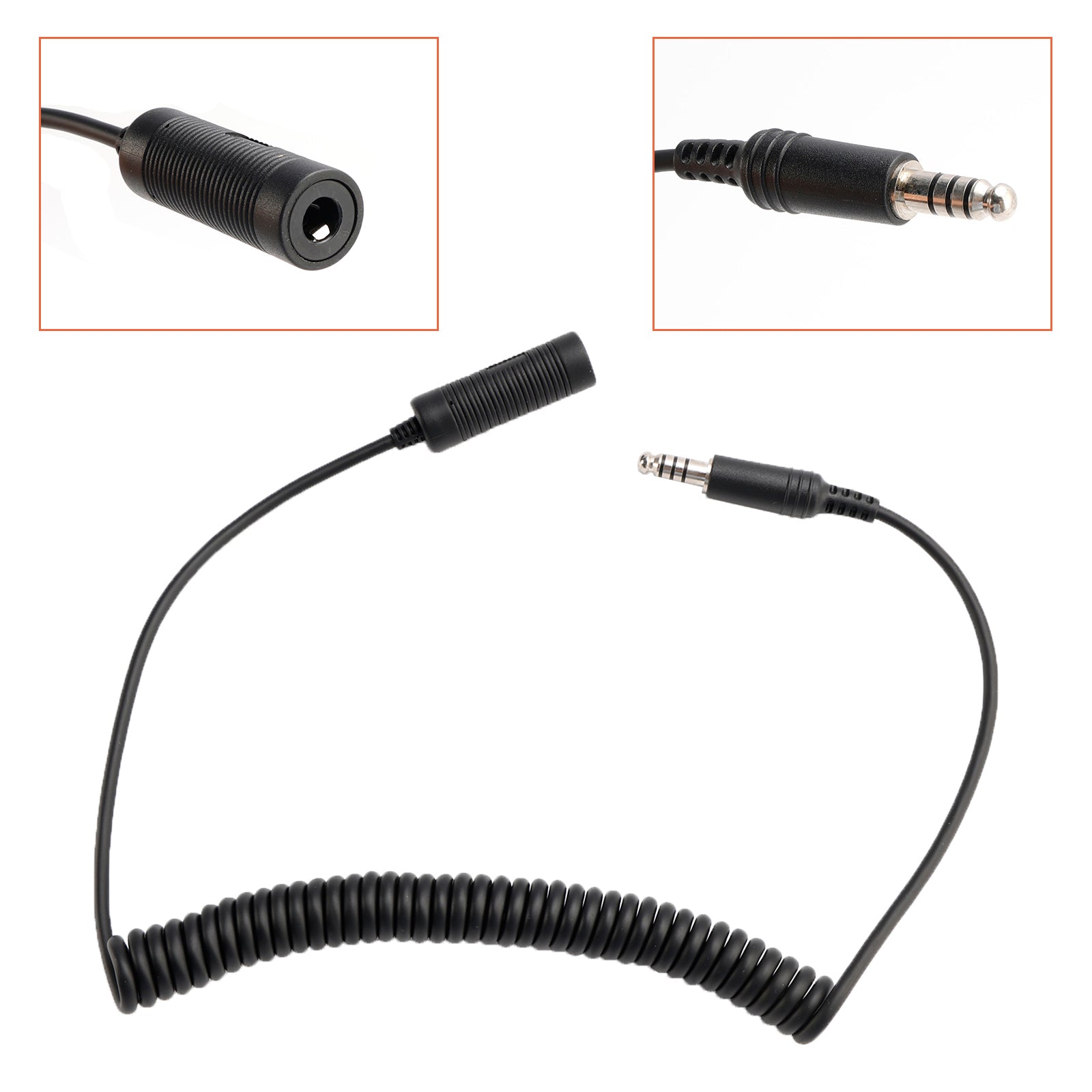 7.1mm Headset Extension Cable Tactical Headphone for TAC-SKY U-92A/U to U-174/U