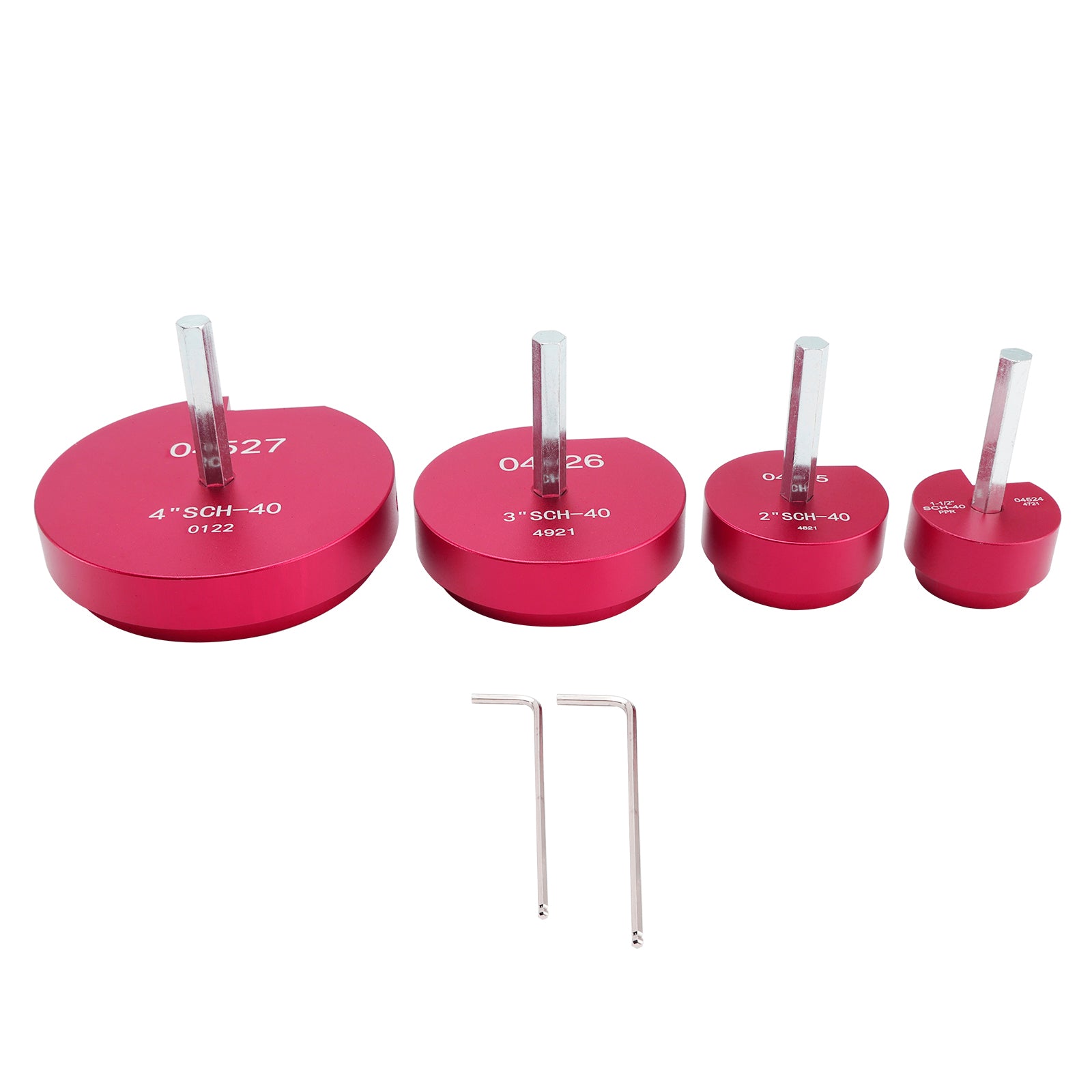 4PCS PVC Pipe Reamer Kit Fitting Socket Saver SCH Plumbing Tools For 1/2" Drills