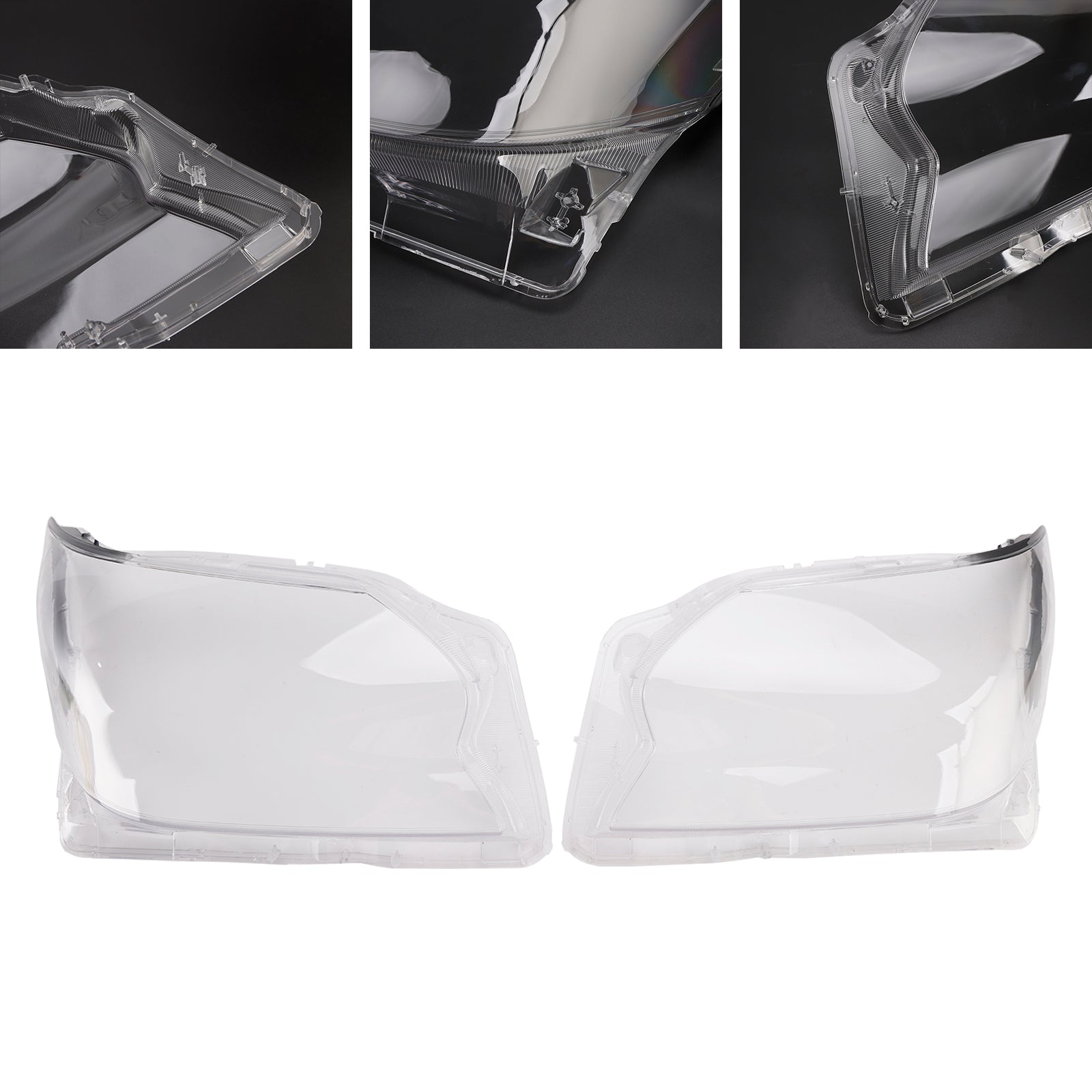 2Pcs Front Headlight Lens Shell+Seal Glue For Lexus GX460 2020-2023 US