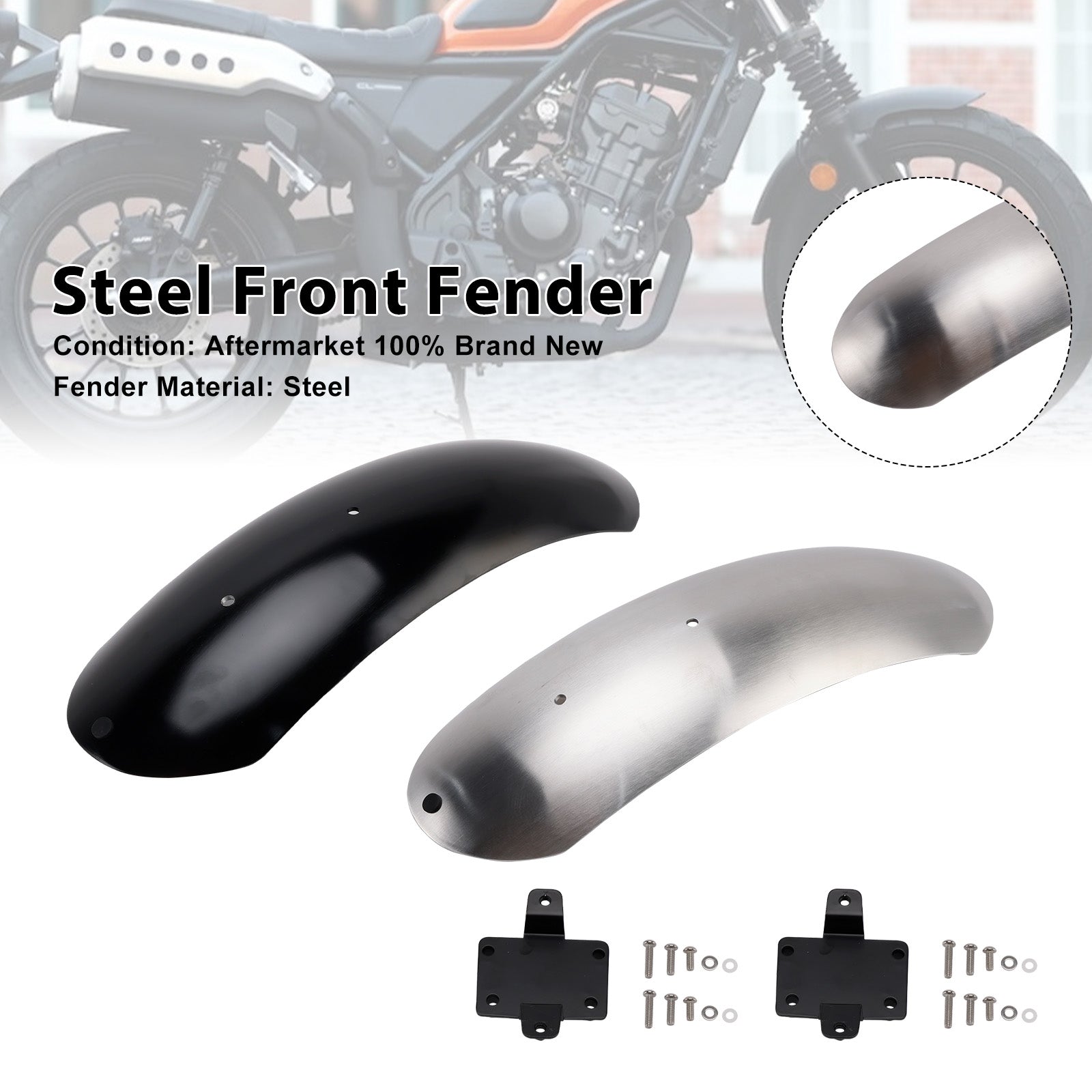 2023-2025 HONDA CL250 CL300 CL500 SCL500 Steel Front Fender Mudguard