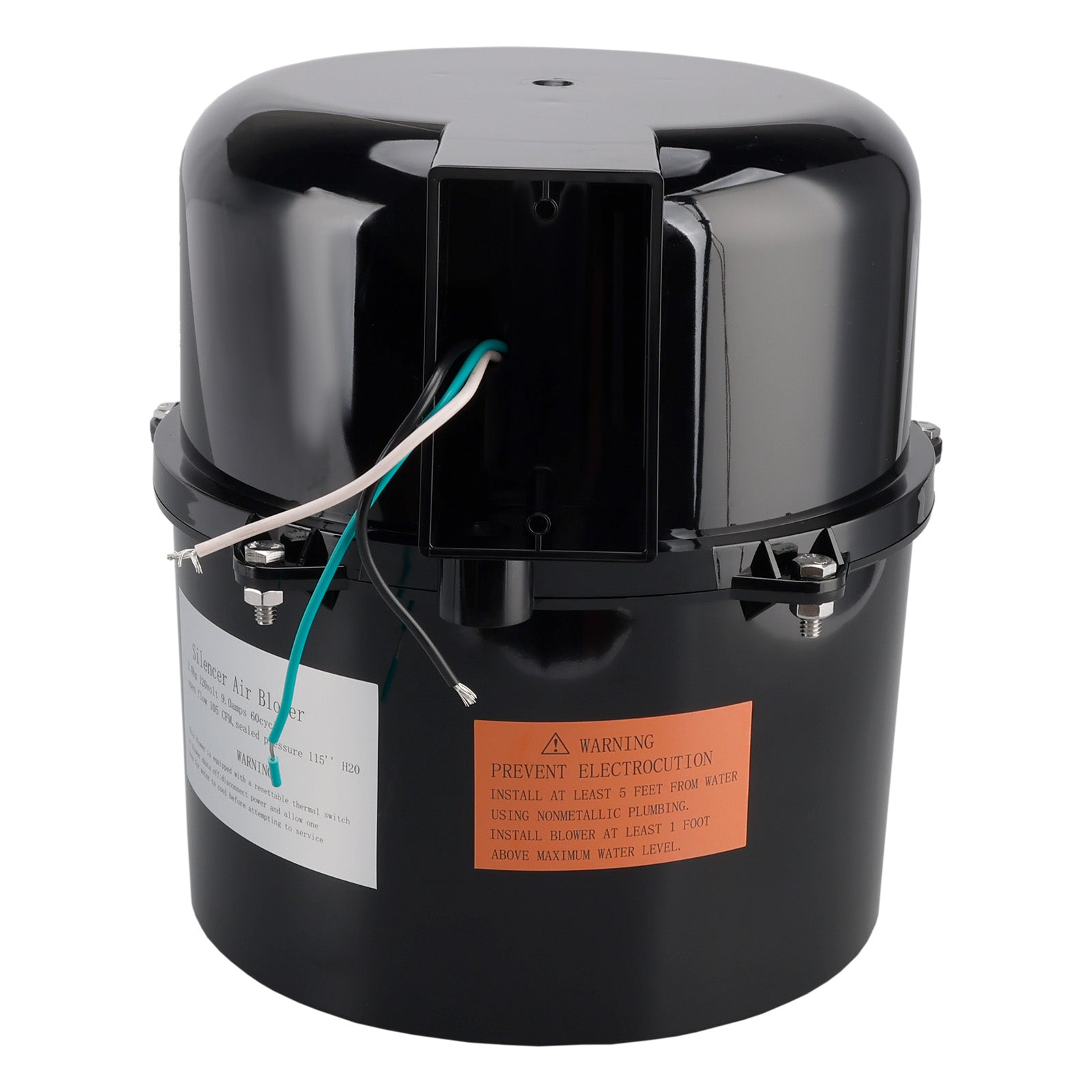 Silencer Blower Motor 2HP 120V 9.0 Amps For Air Supply