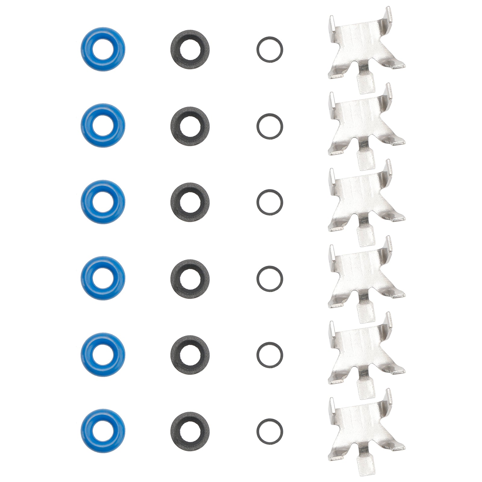 6PCS Fuel Injector Repair Seal Kit fit Ford F150 3.5L Turbo EcoBoost 2011-2016
