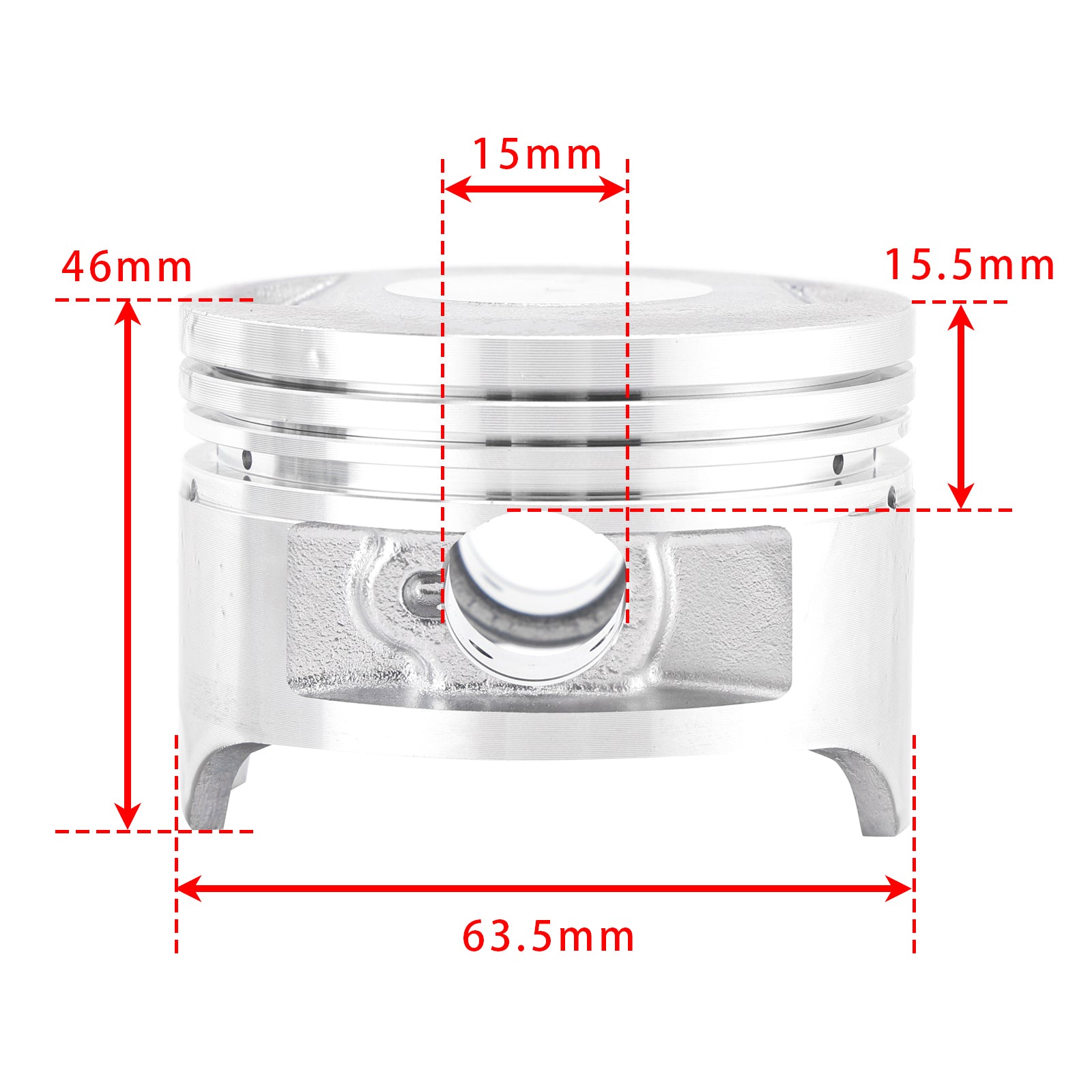 200cc Cylinder Barrel Kit For Zongshen Loncin Kinroad CG200 Chinese ATV Quad 4T