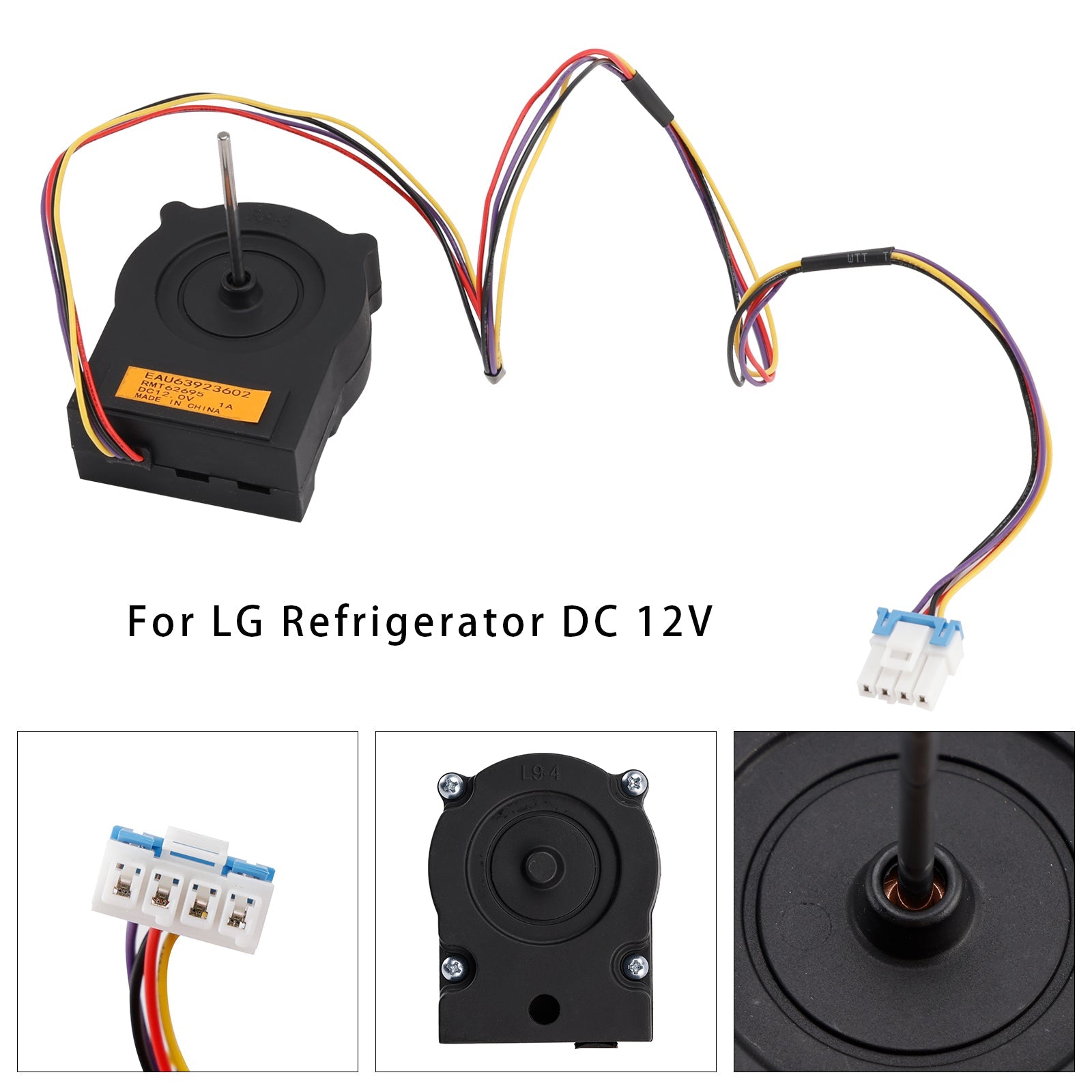 EAU63923602 Refrigerator Condenser Fan Motor For LG Refrigerator DC 12V