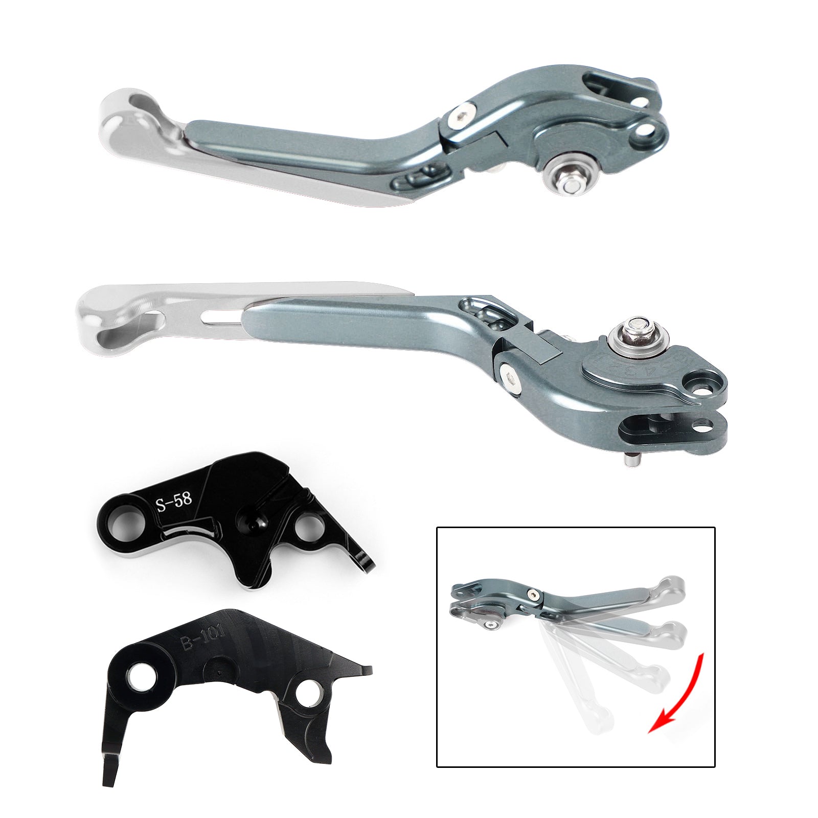 Adjustable Clutch Brake Lever fit for YAMAHA YZF R7 MT-10/SP FZ-10/SP 2022-23