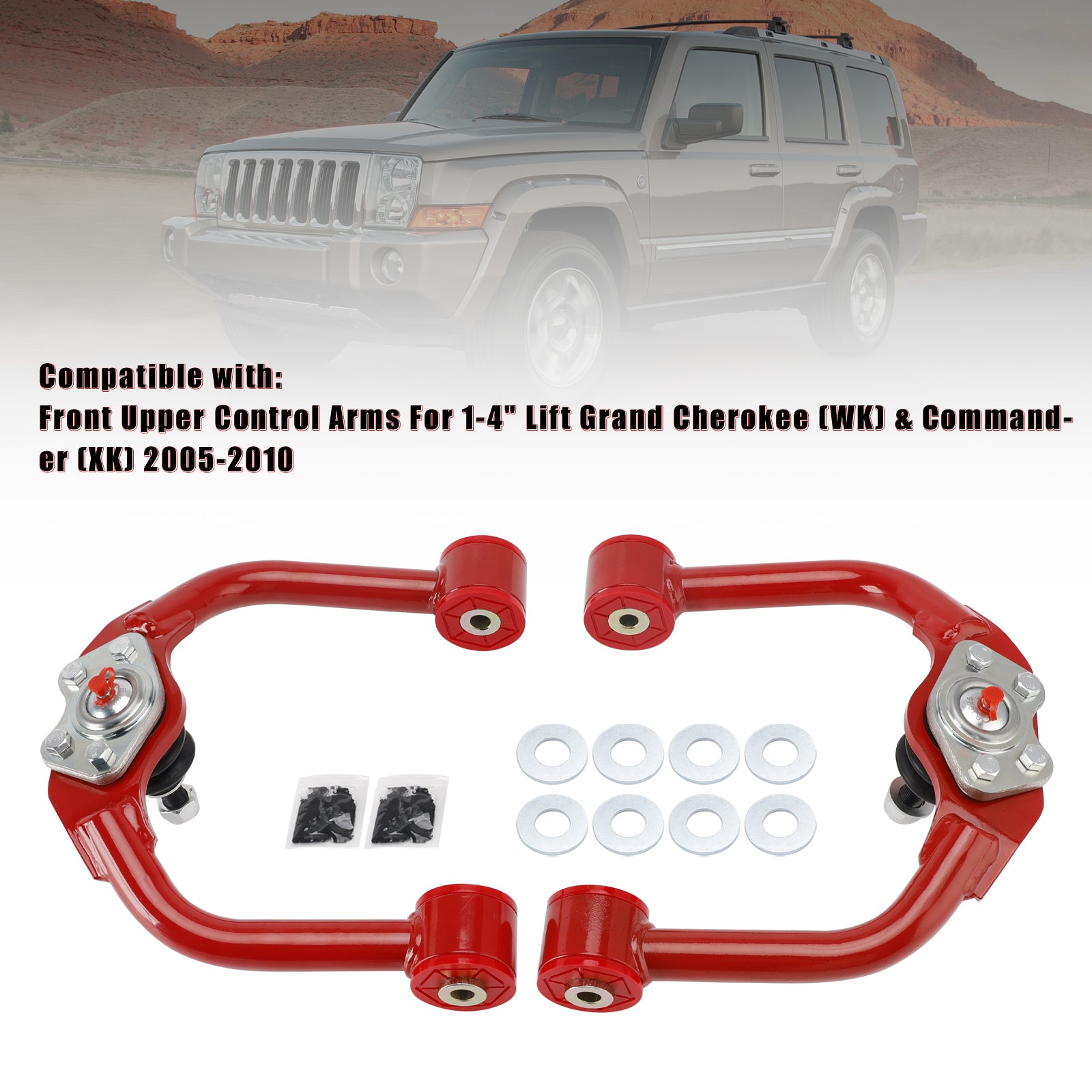 1-4" Lift Front Upper Control Arms For Jeep Grand Cherokee Commander 2005-2010