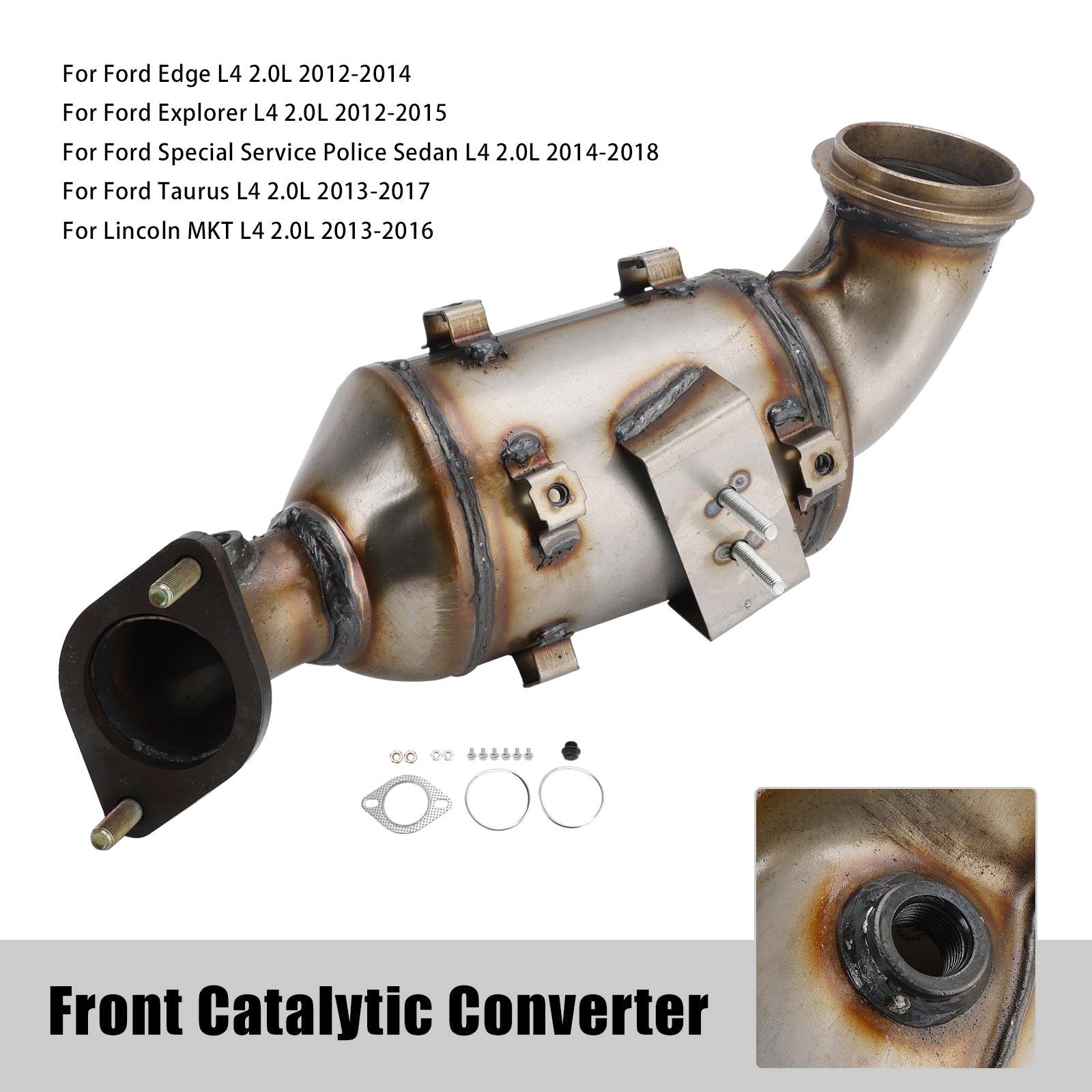 Front Catalytic Converter for Ford Edge 2.0L Turbo 2012-2014 OBD II