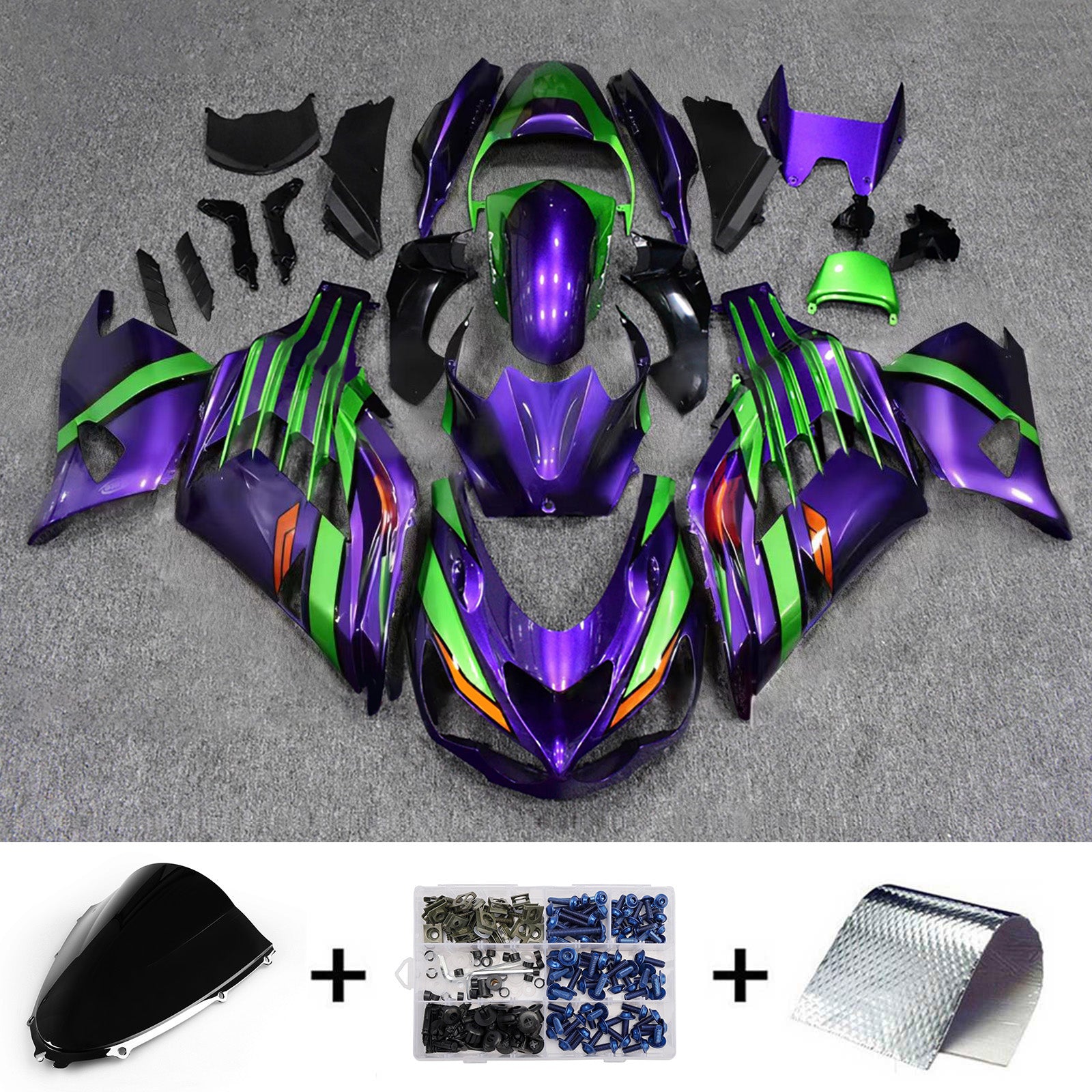 Injection Fairing Kit Bodywork fit For Kawasaki ZX14R ZZR1400 2012-2026