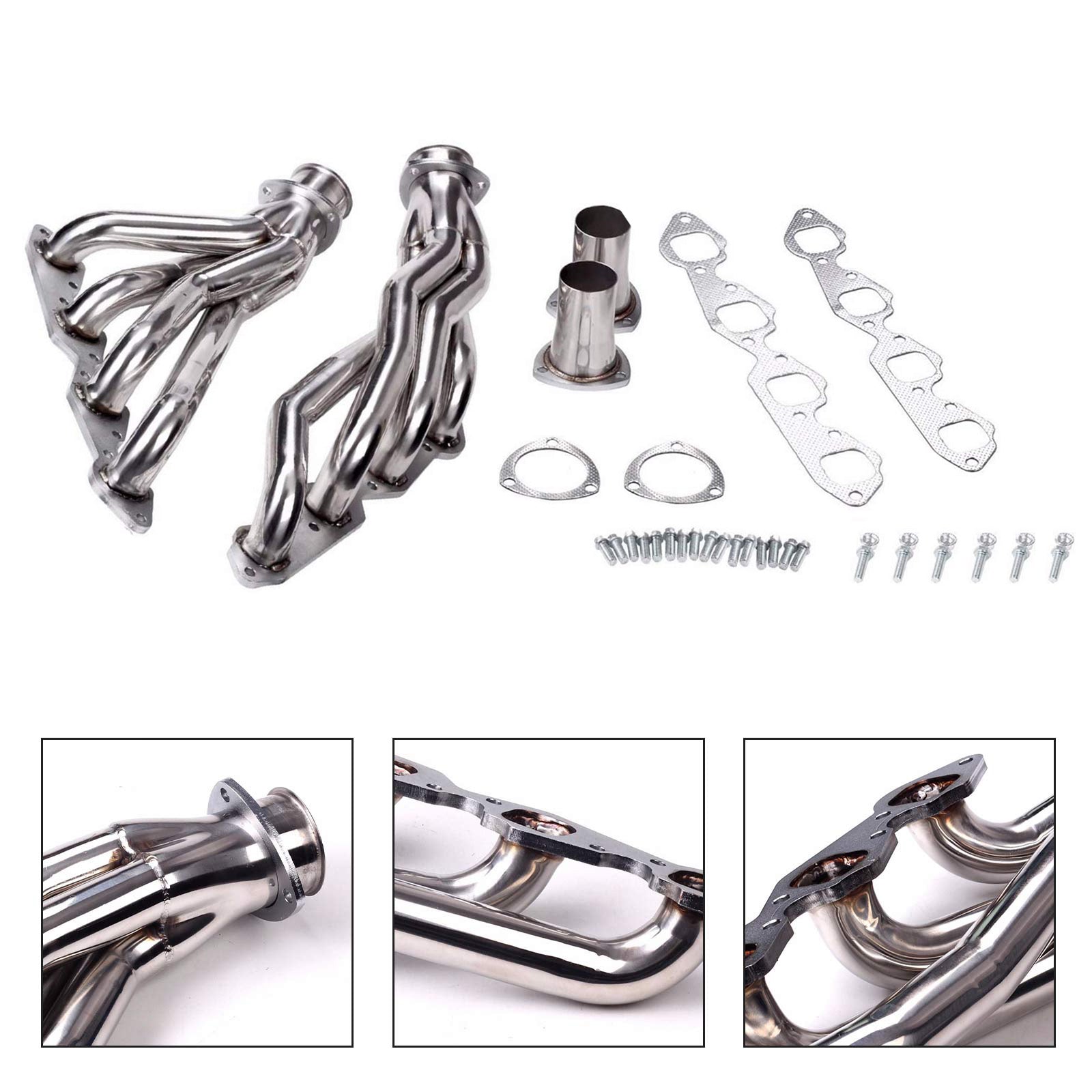 Short Tube Exhaust Header Manifold fit Chevrolet 396 402 427 454 1965-1972