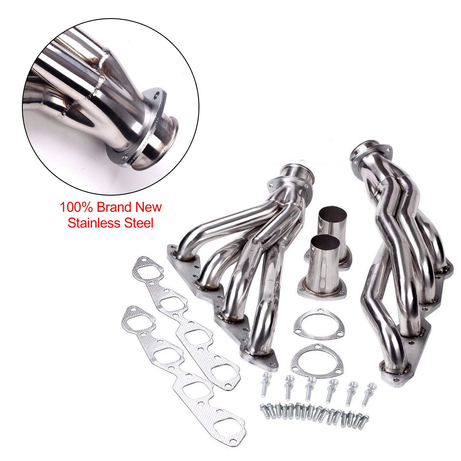 Short Tube Exhaust Header Manifold fit Chevrolet 396 402 427 454 1965-1972