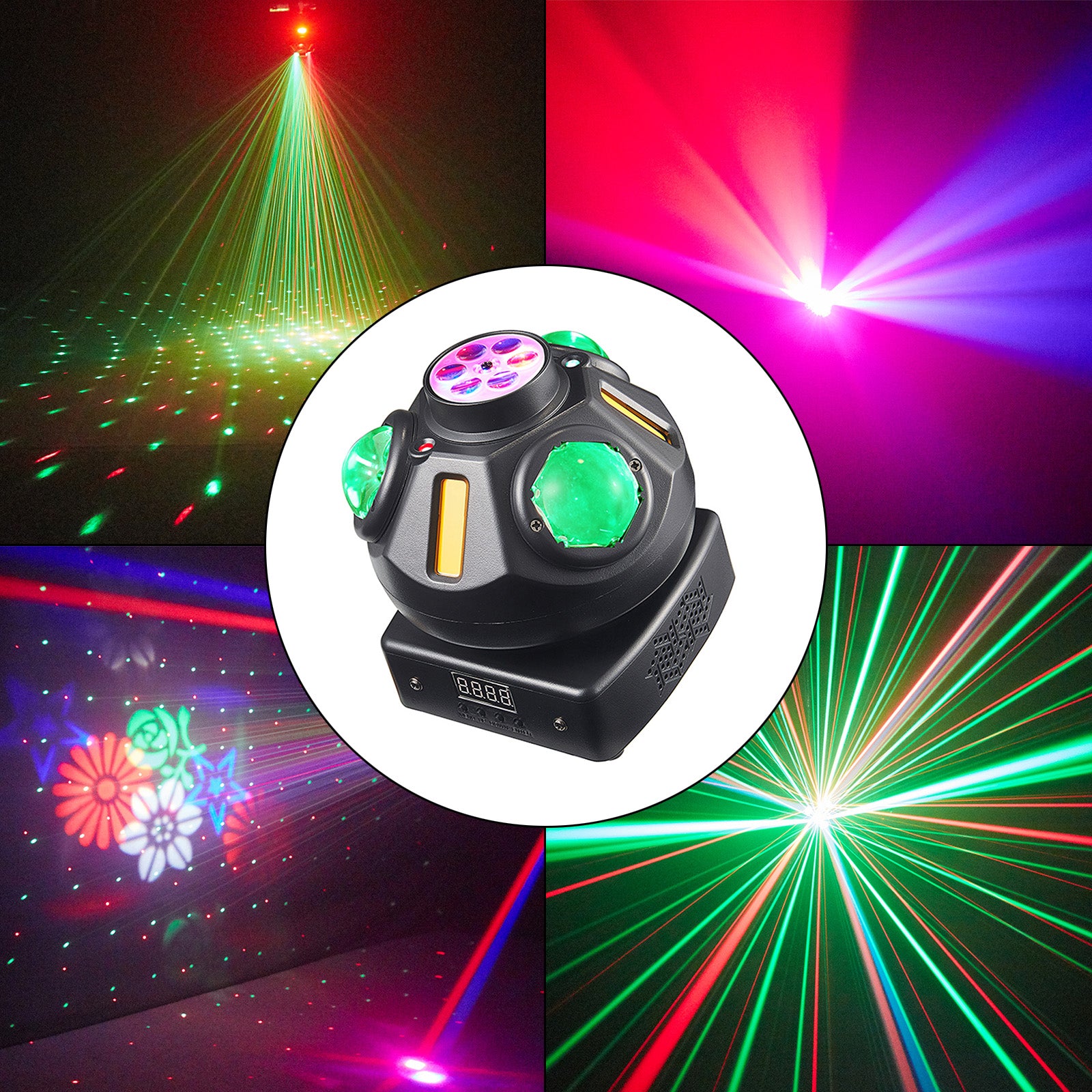 3 Head Magic Ball Beam 360 Degree Rotating DMX Moving head Light House Party