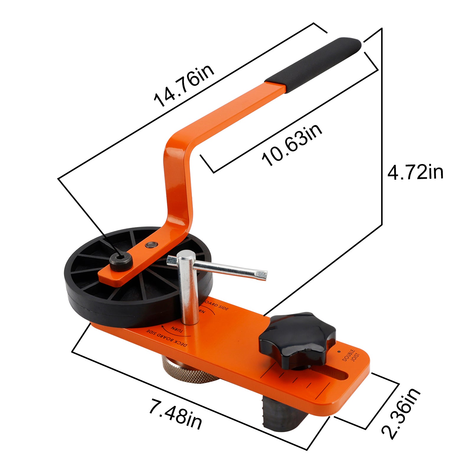 Deck Board Straightener Tool Heavy Duty Adjust. Lever for Wood & Composite Decks