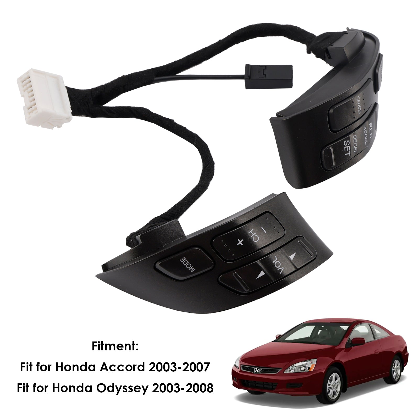 Steering Wheel Cruise Volume Control Switch Button For Honda Accord 2003-2007