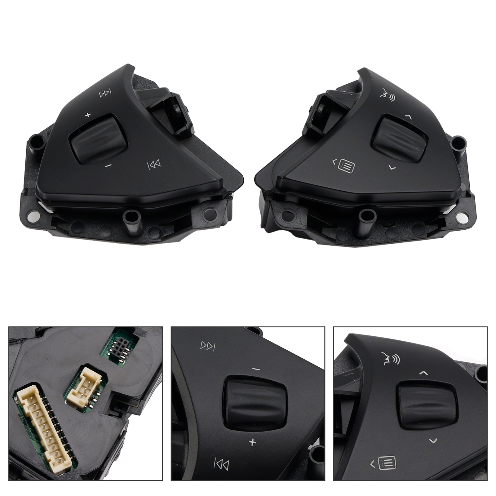 Left+Right Steering Wheel Audio Voice Control Button For Tesla Model S X 16-20