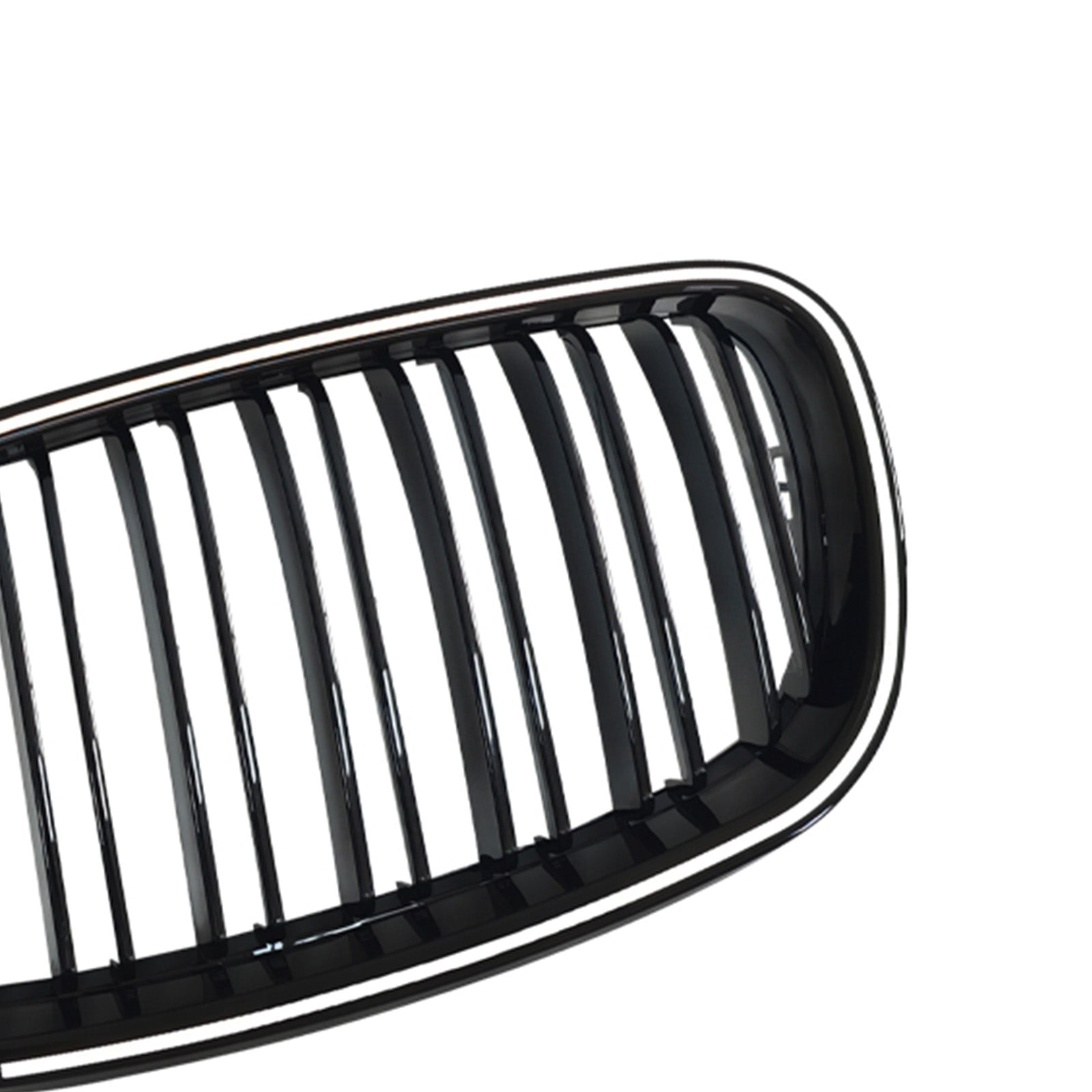 2008-2011 For BMW X6 Hybrid E72 Gloss Black Front Bumper Kidney Grill Grille 51137157687 51137157688
