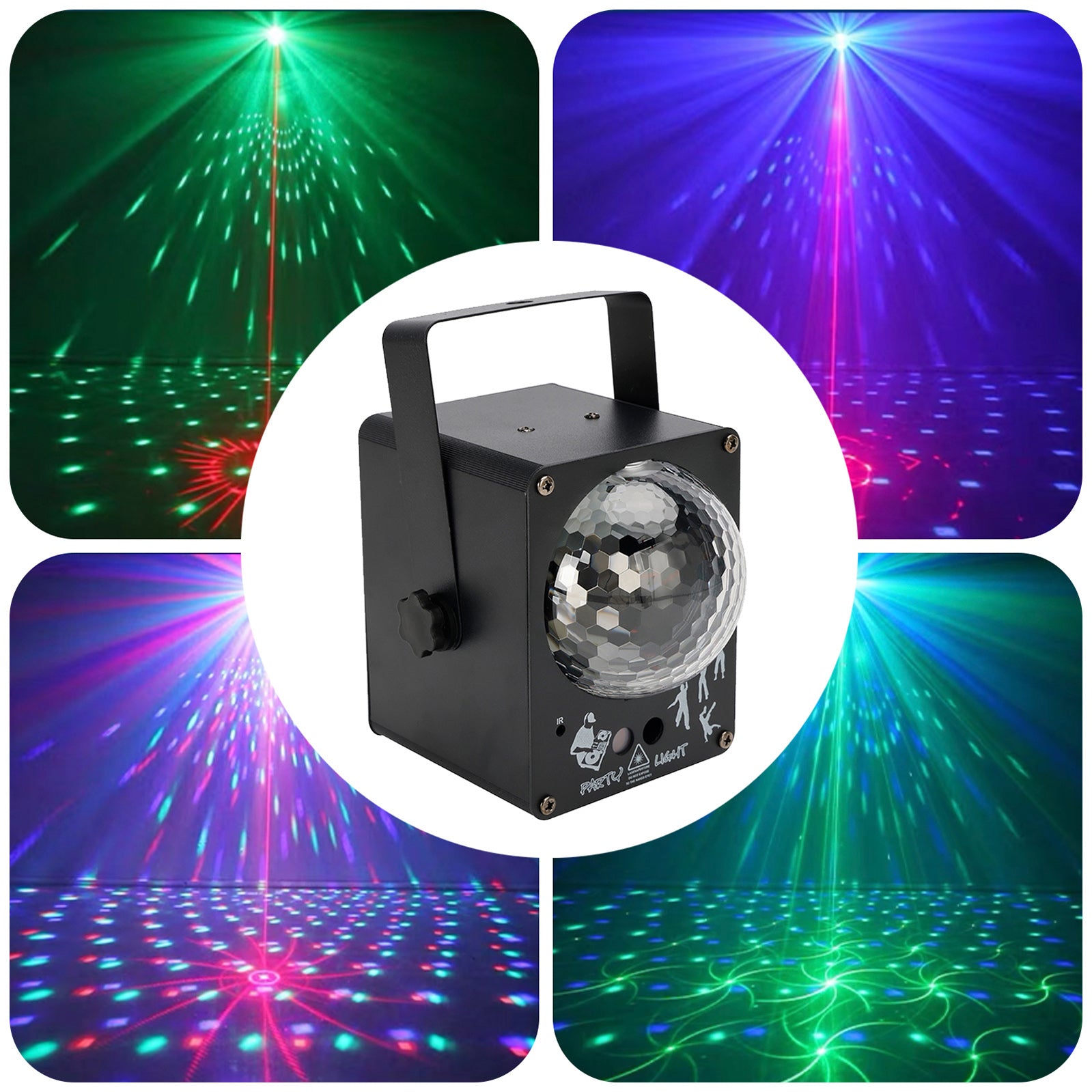 LED Laser Light RGB Lights 60 Patterns Magic Ball Stage Lighting DJ Disco Party