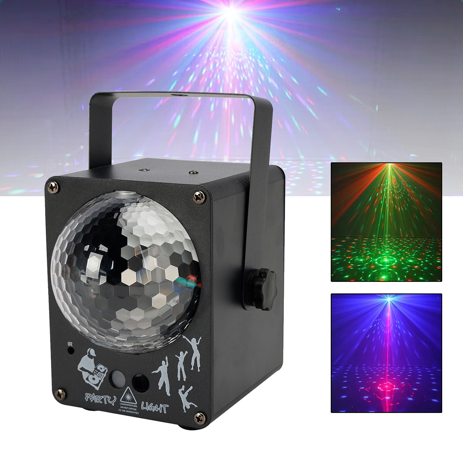 LED Laser Light RGB Lights 60 Patterns Magic Ball Stage Lighting DJ Disco Party