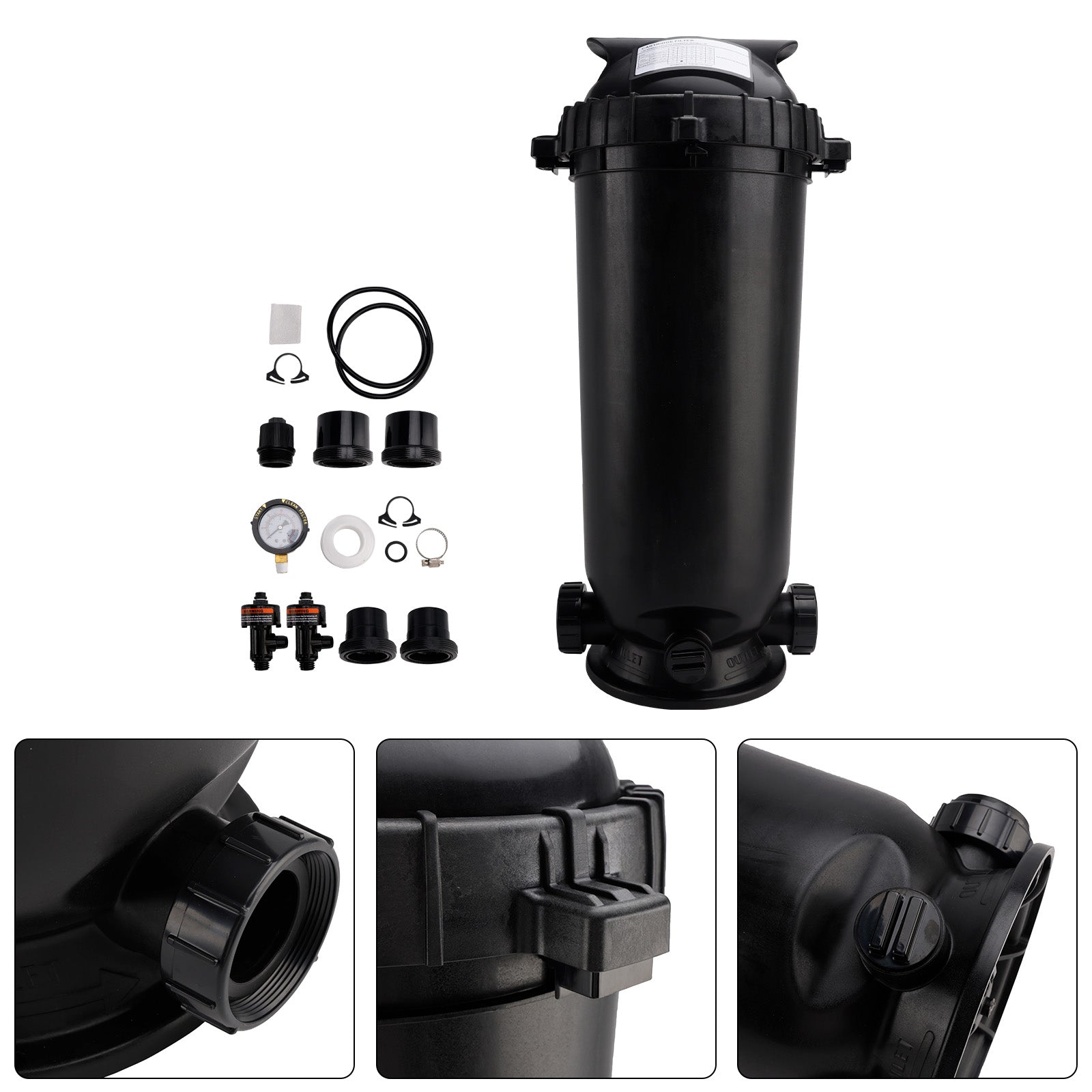 W3C12002 Pool Cartridge Filter Assembly 120 Sq.Ft For Hayward StarClear Plus
